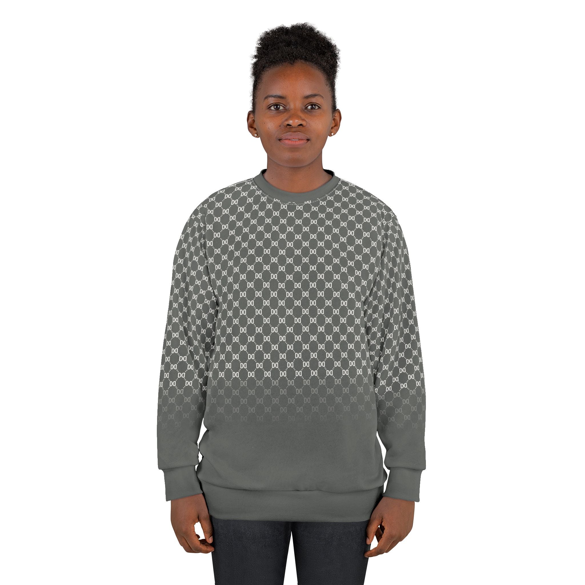 DD Fading Custom Monogram Pattern Unisex Sweatshirt AOP