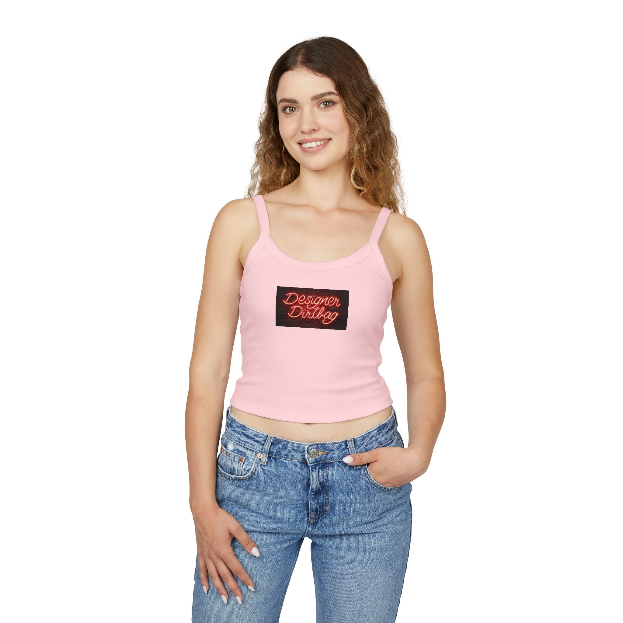 Neon Sign Graphic Spaghetti Strap Woman's Tank Top