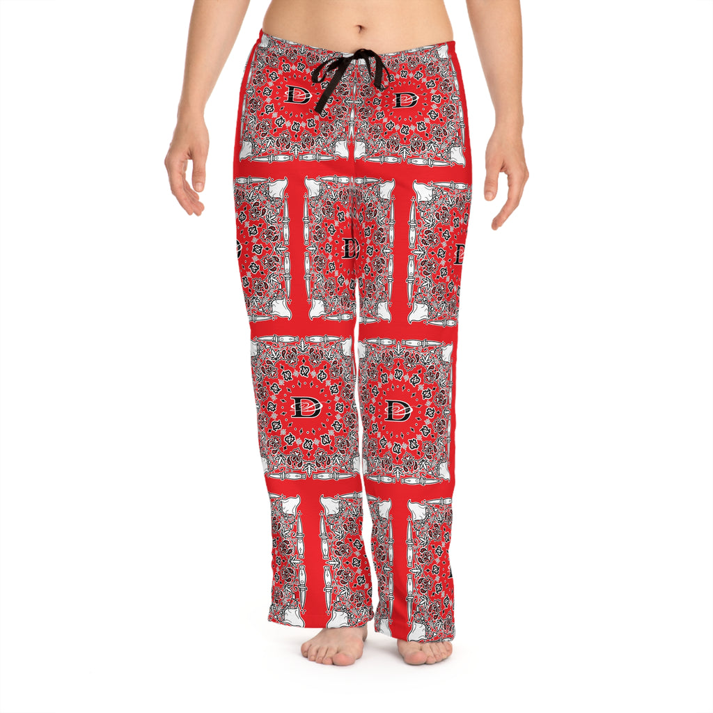 DD Custom Bandana Print Women's Pajama Pants AOP
