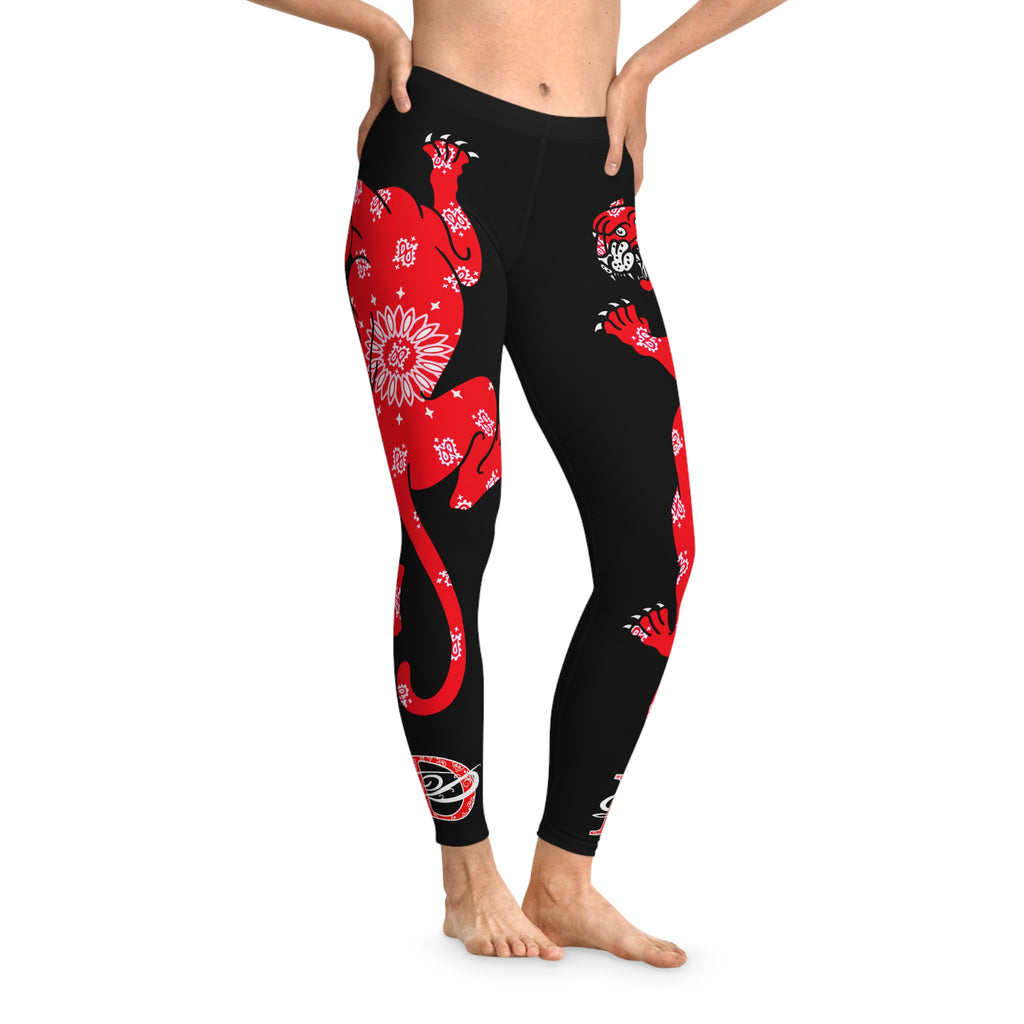 Climbing Bandana Panther Leggings AOP