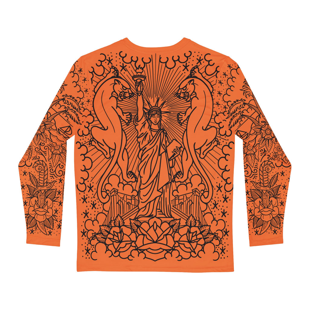 Traditional American Tattoo Body Suit Unisex Longsleeve T-Shirt AOP