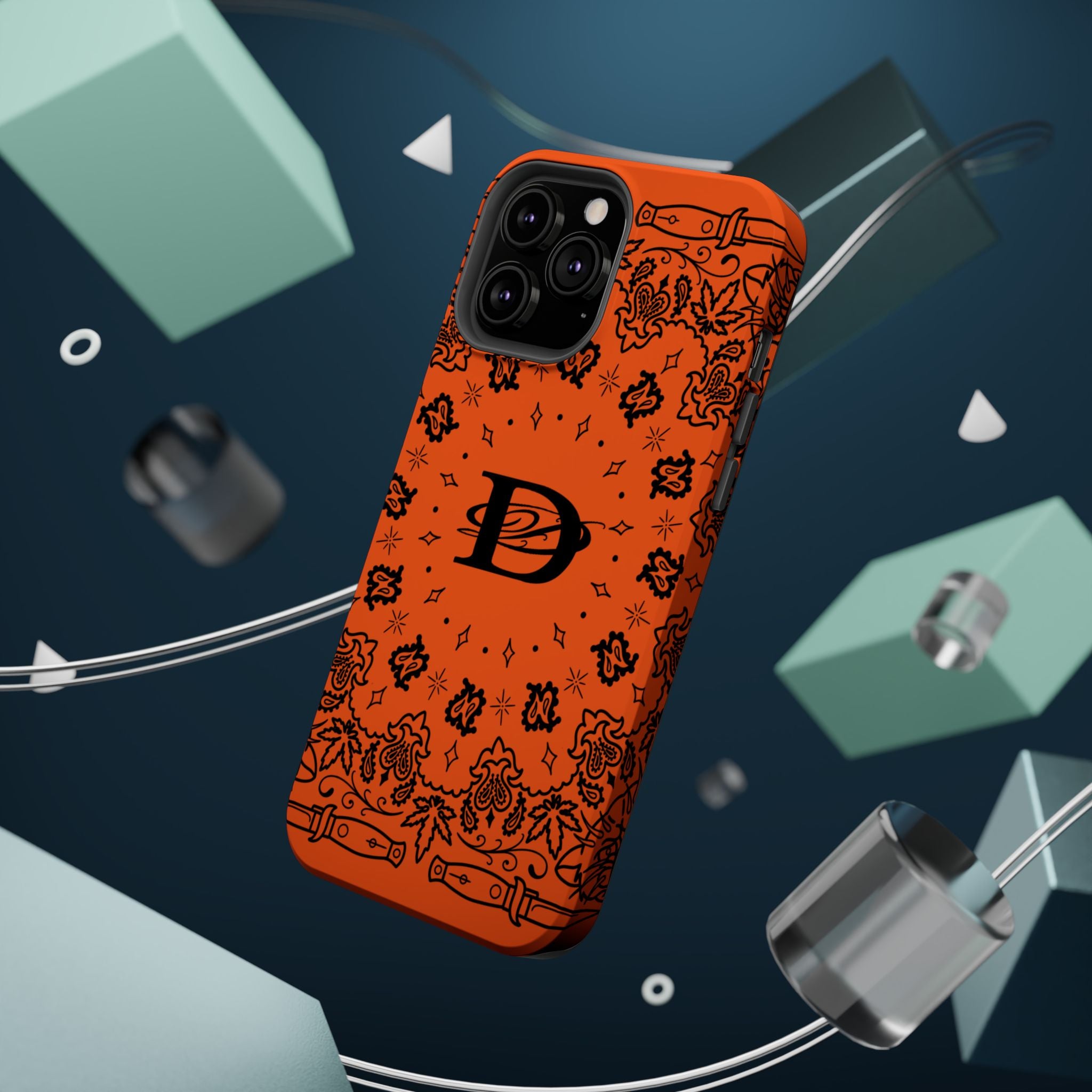DD Custom Bandana Print Stylish Magnetic Phone Cases for Trendy Protection, Customize Your Style, Personalized Gift, Unique Design