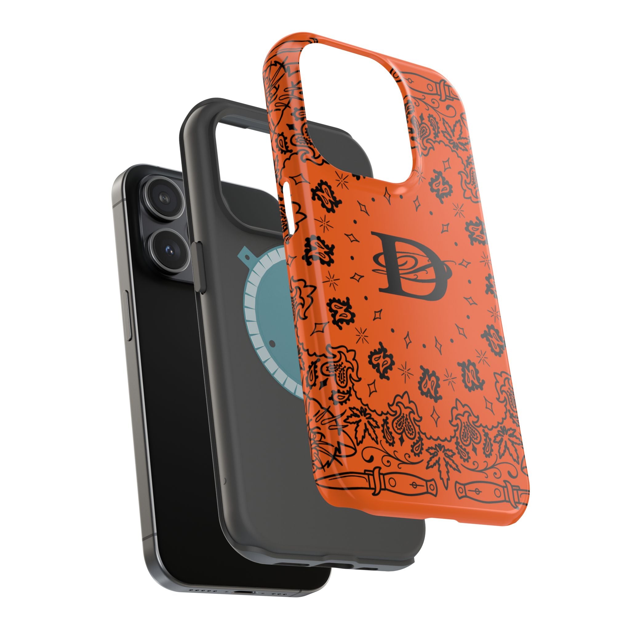 DD Custom Bandana Print Stylish Magnetic Phone Cases for Trendy Protection, Customize Your Style, Personalized Gift, Unique Design