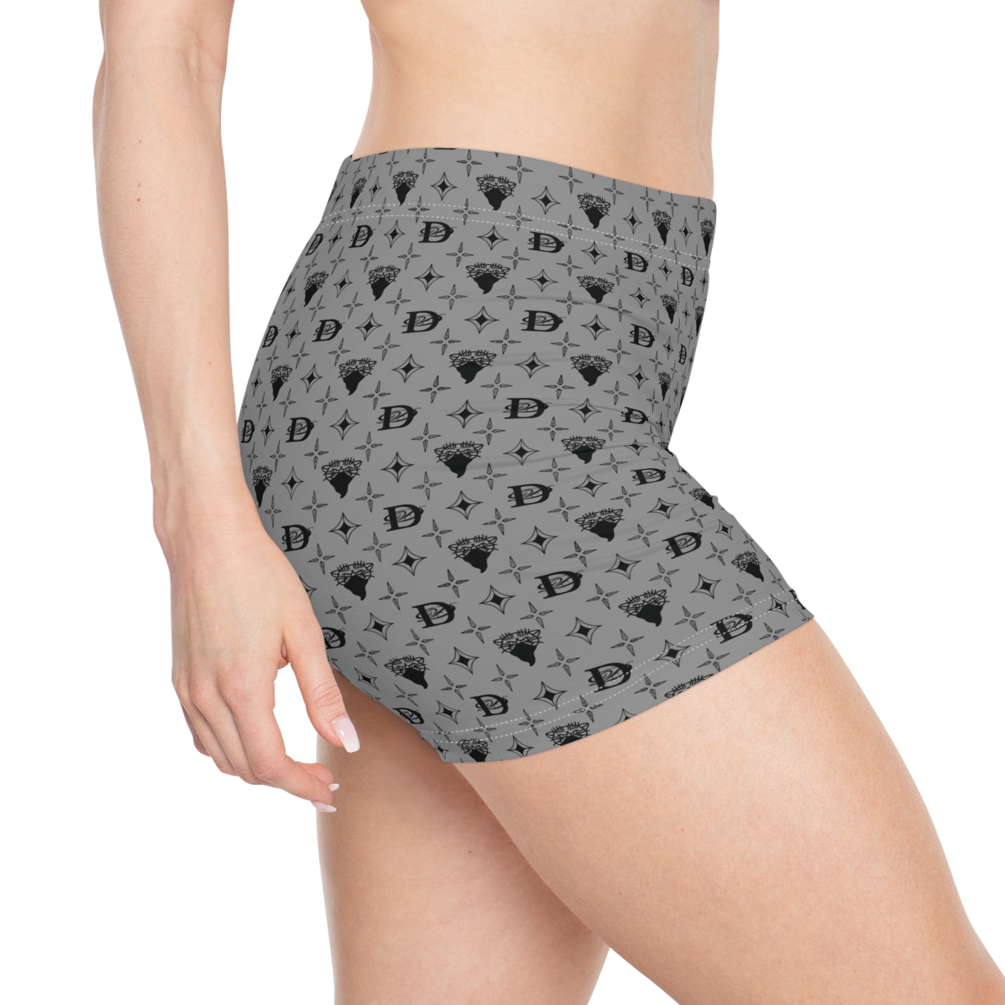 Bandito Panther Custom Monogram Print Women's Shorts AOP