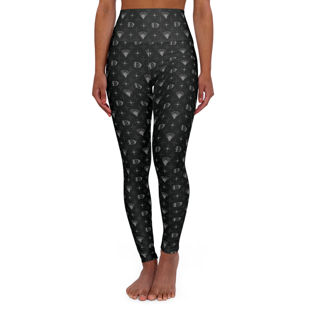 Bandito Panther Custom Monogram High Waisted Leggings AOP