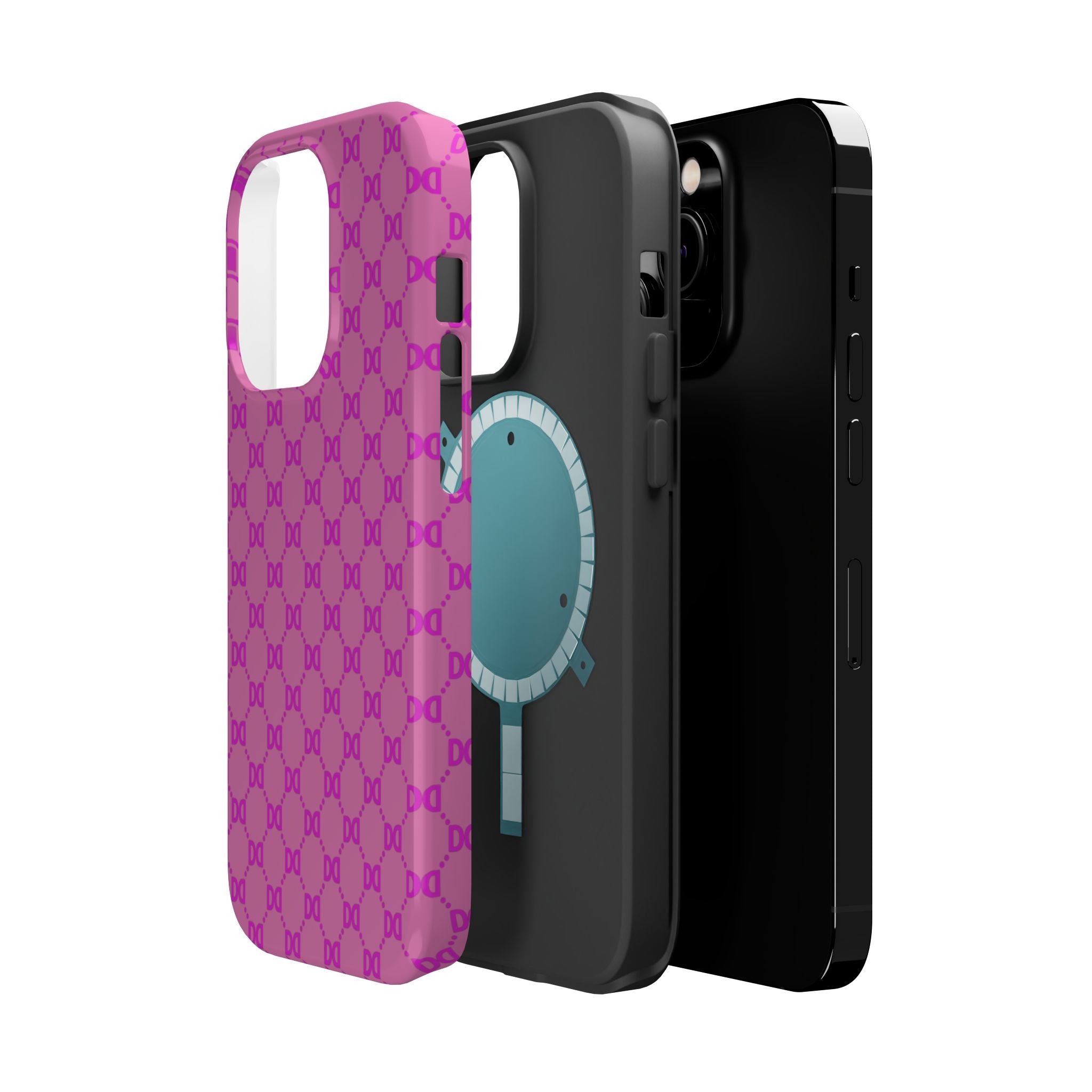 DD Monogram Pattern Magnetic Phone Case