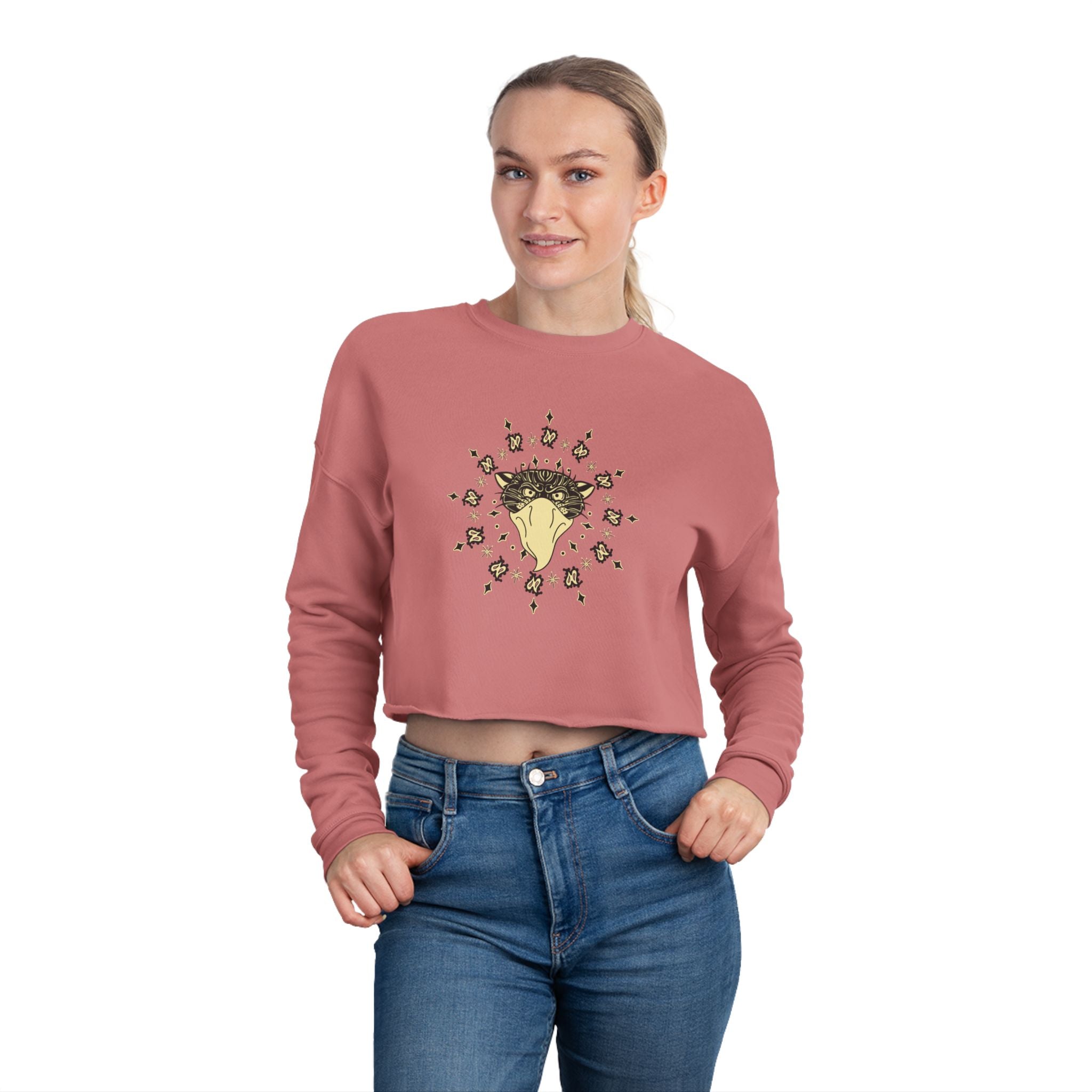Bandito Panther w/ Paisley Cropped Sweatshirt
