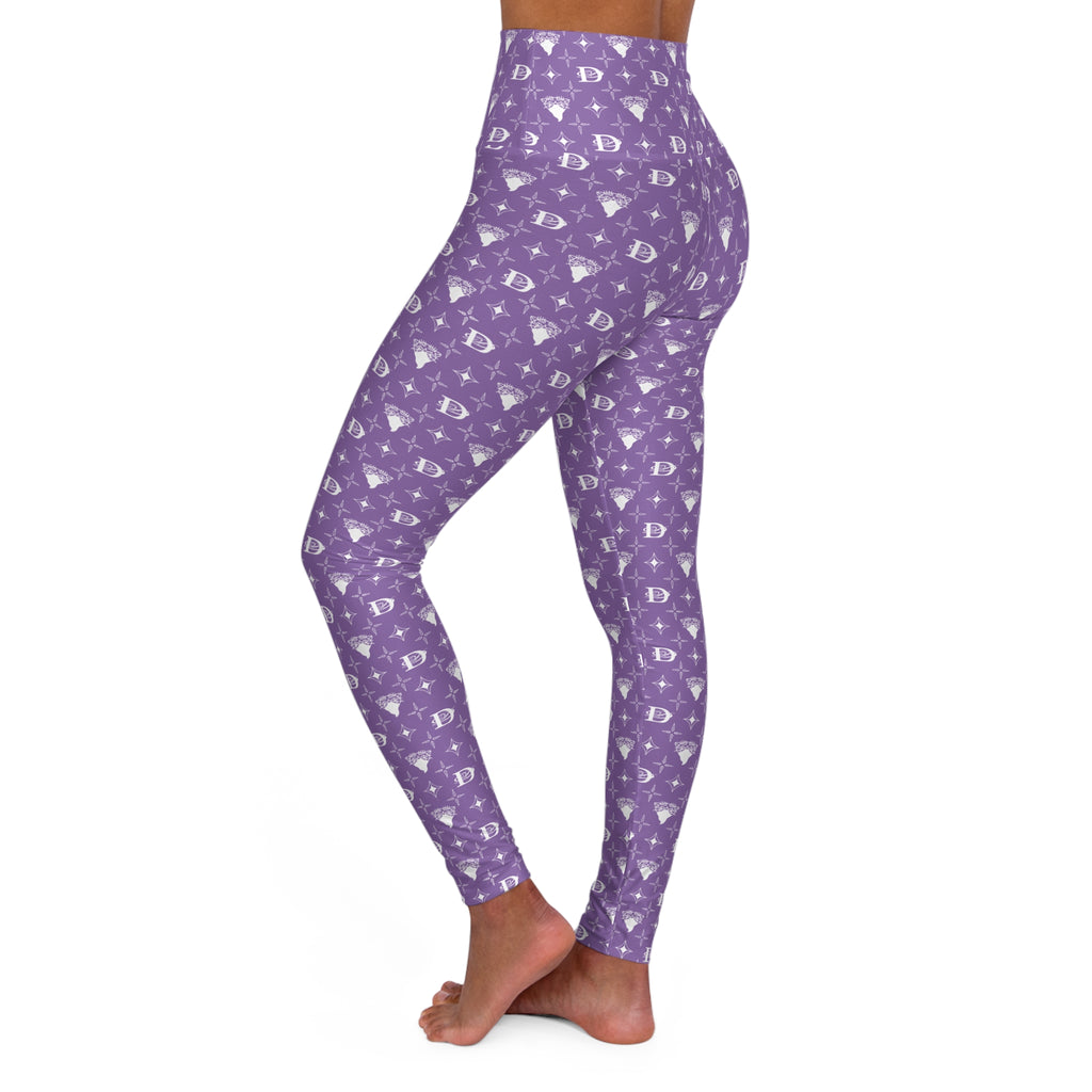Bandito Panther Custom Monogram High Waisted Leggings AOP