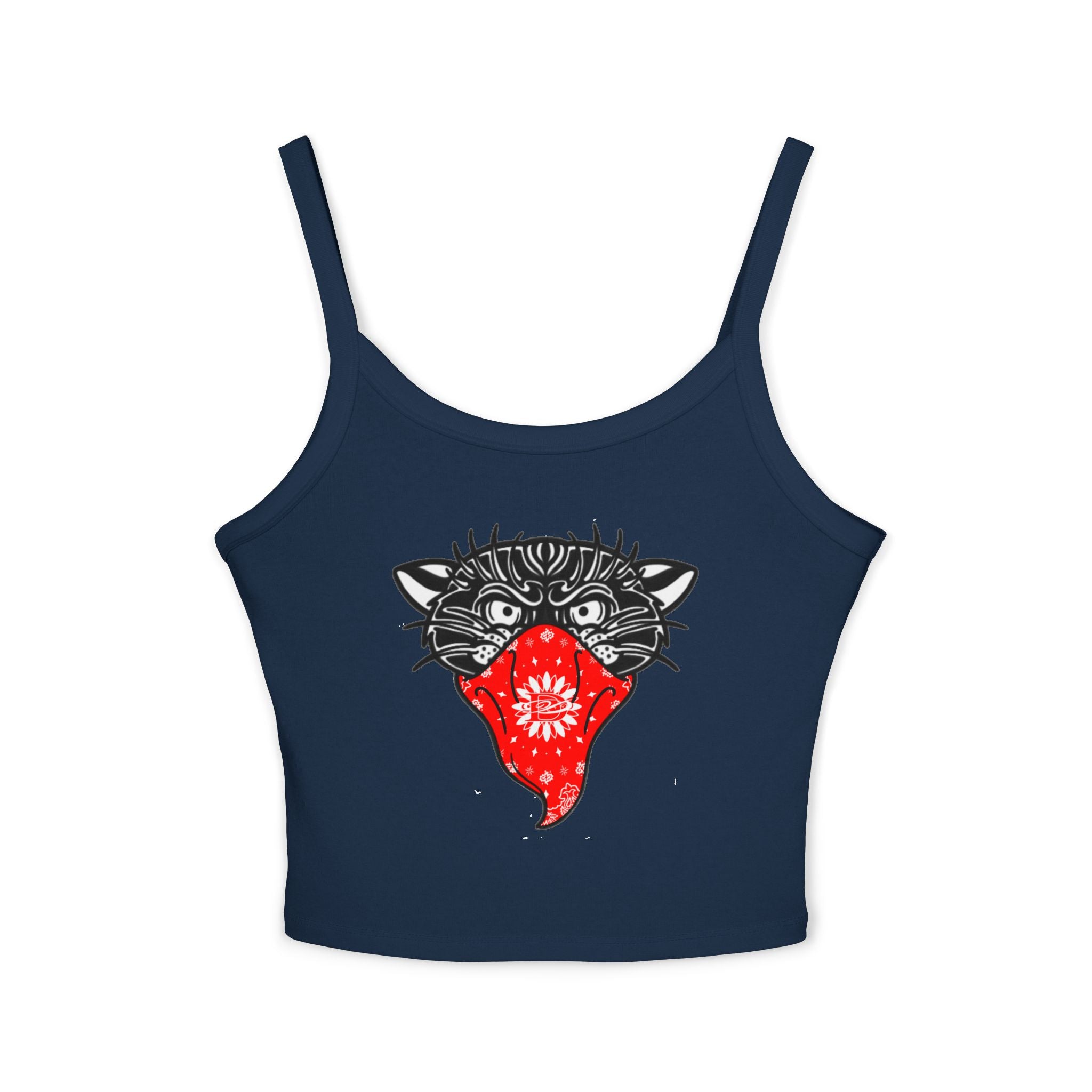 DD Bandito Panther Print Spaghetti Strap Tank Top