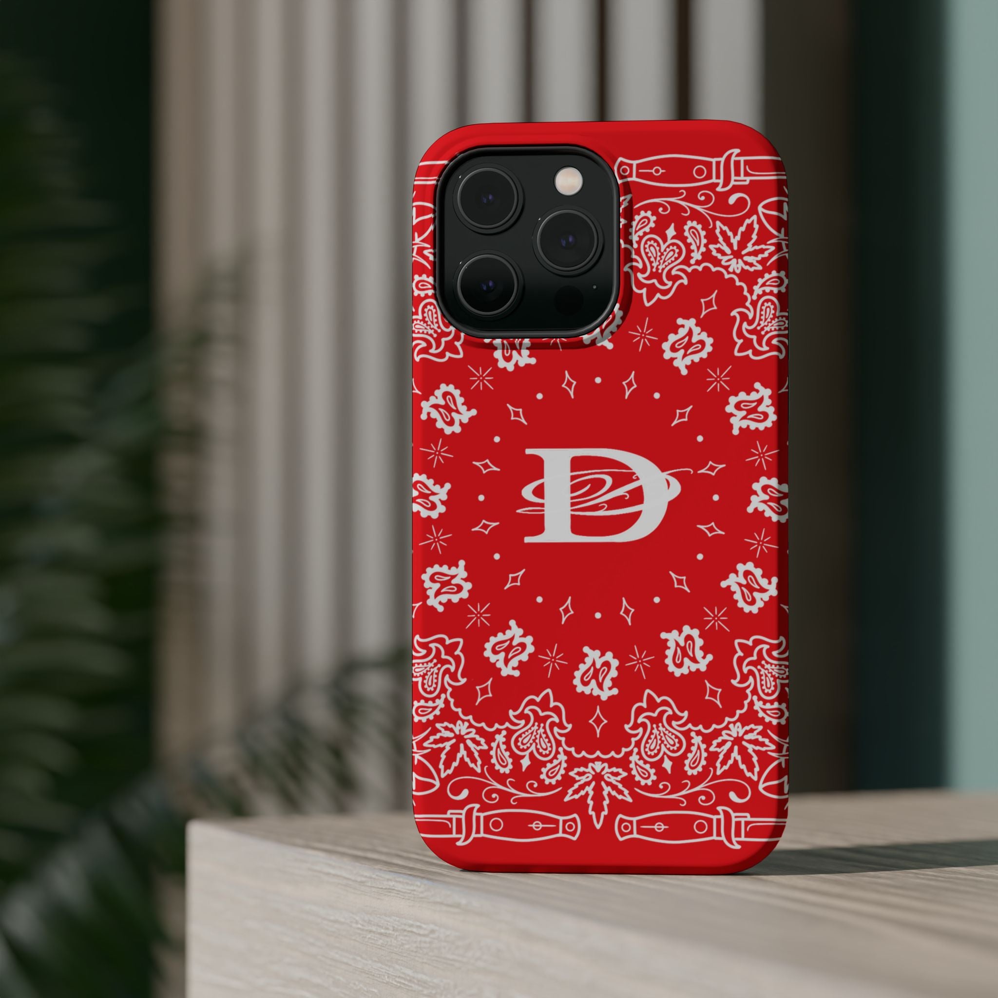 DD Custom Bandana Print Magnetic iPhone Case