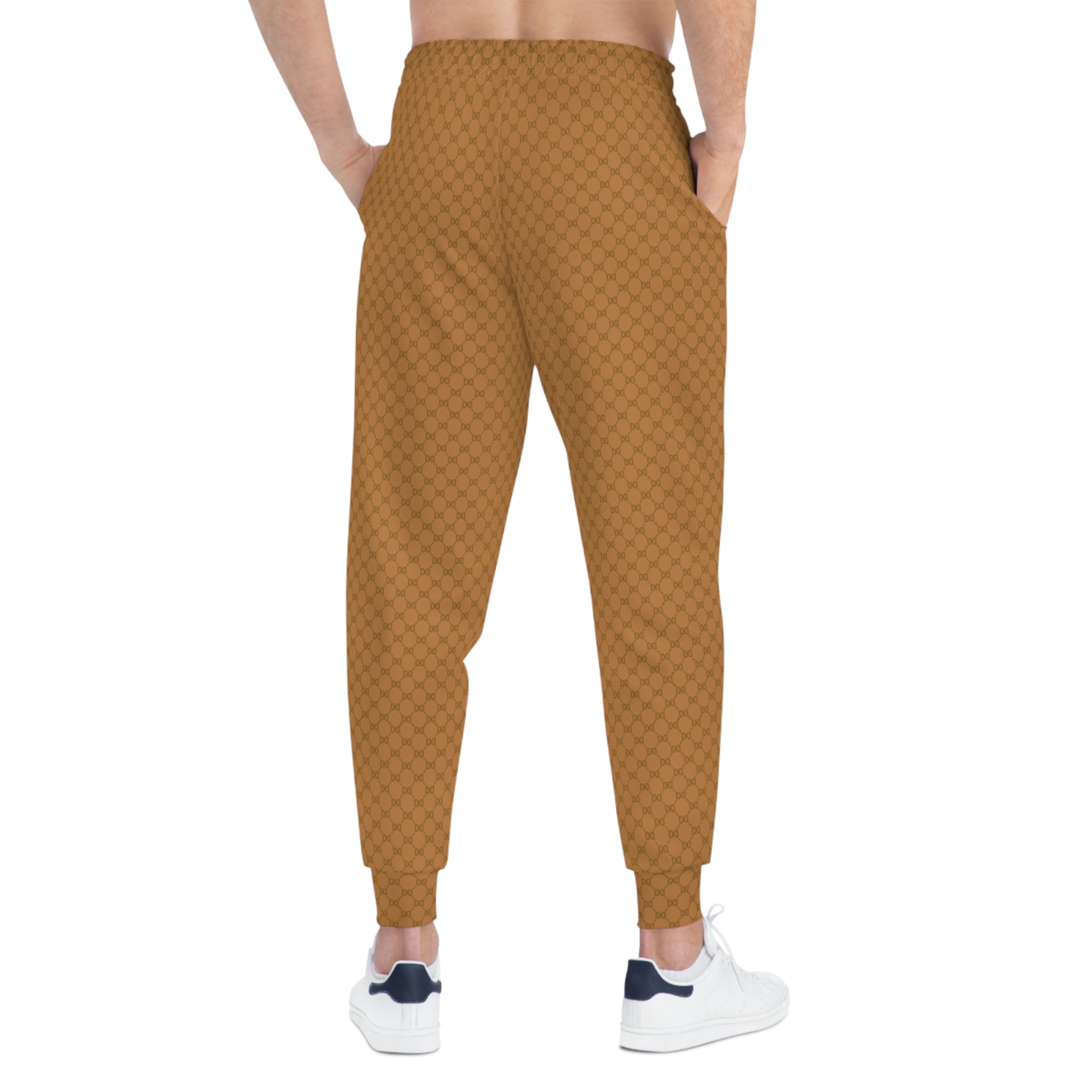 DD Custom Monogram Print Athletic Joggers AOP