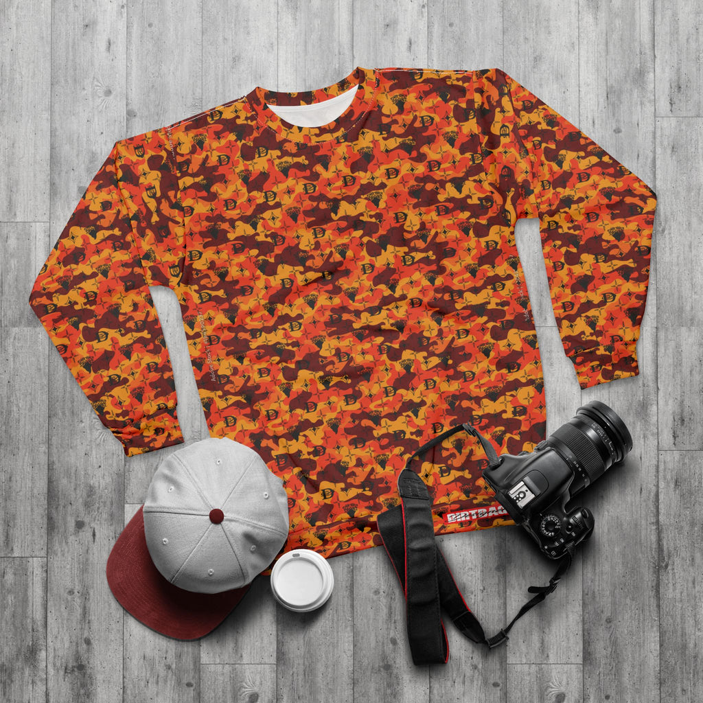 Bandito Panther Custom Monogram Print Camo Unisex Sweatshirt AOP