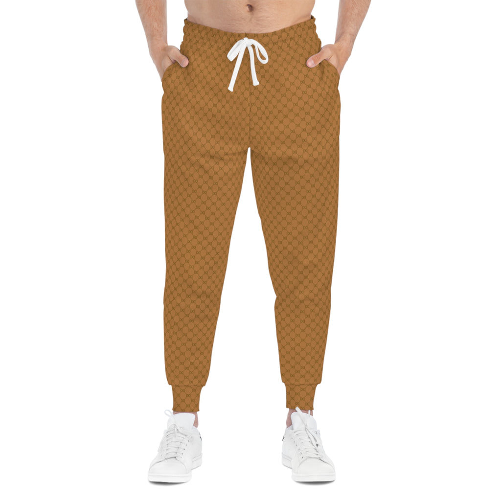 DD Custom Monogram Print Athletic Joggers AOP
