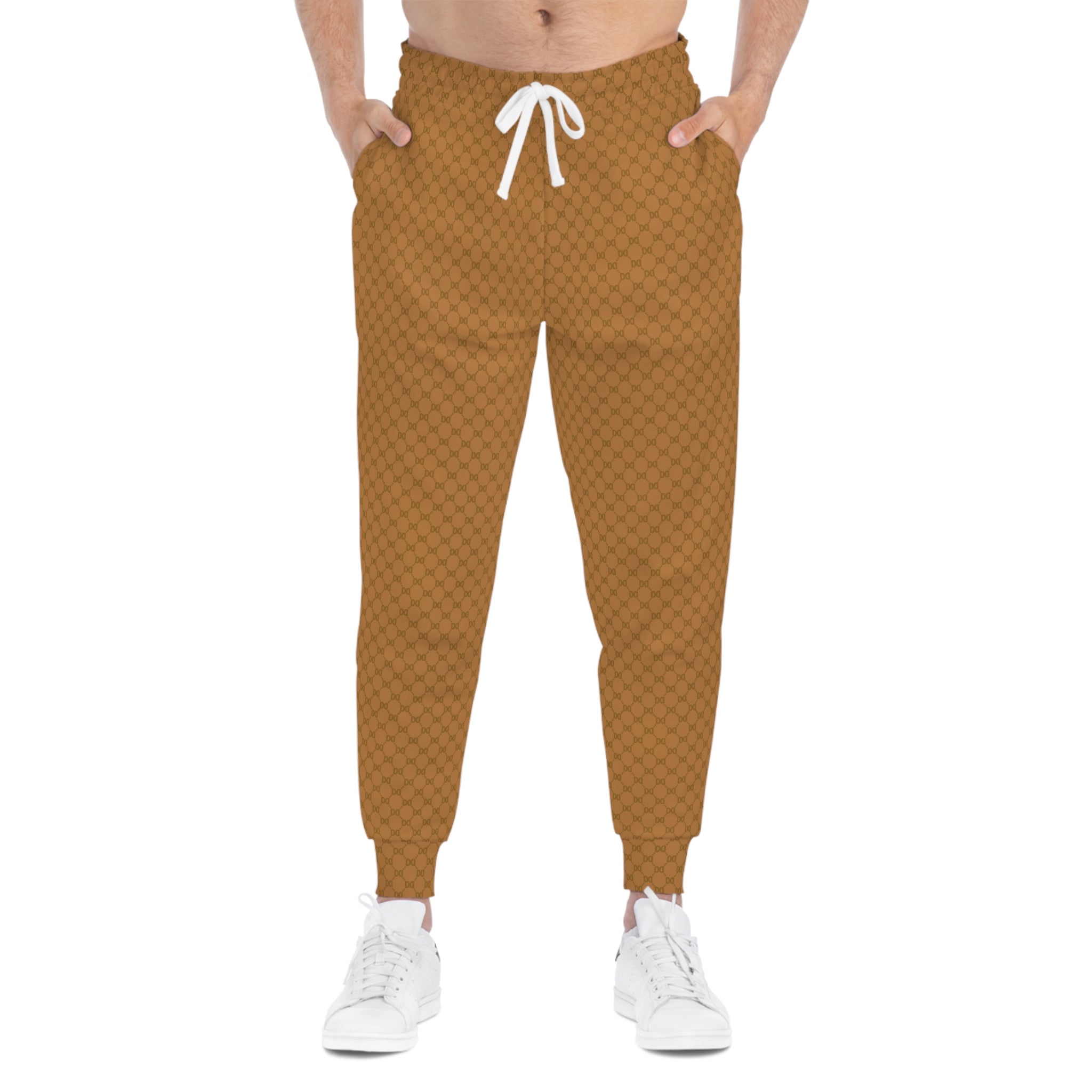 DD Custom Monogram Print Athletic Joggers AOP