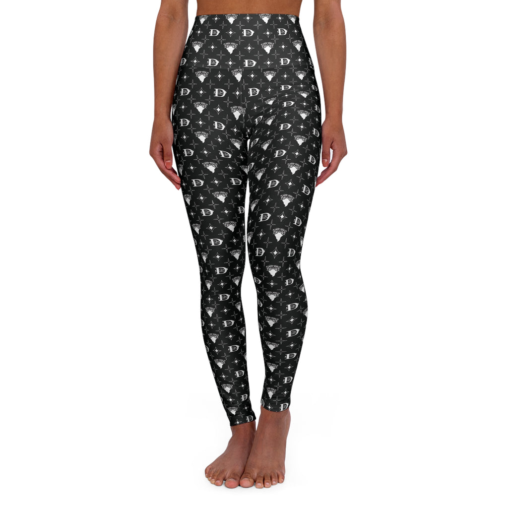 Bandito Panther Custom Monogram High Waisted Leggings AOP