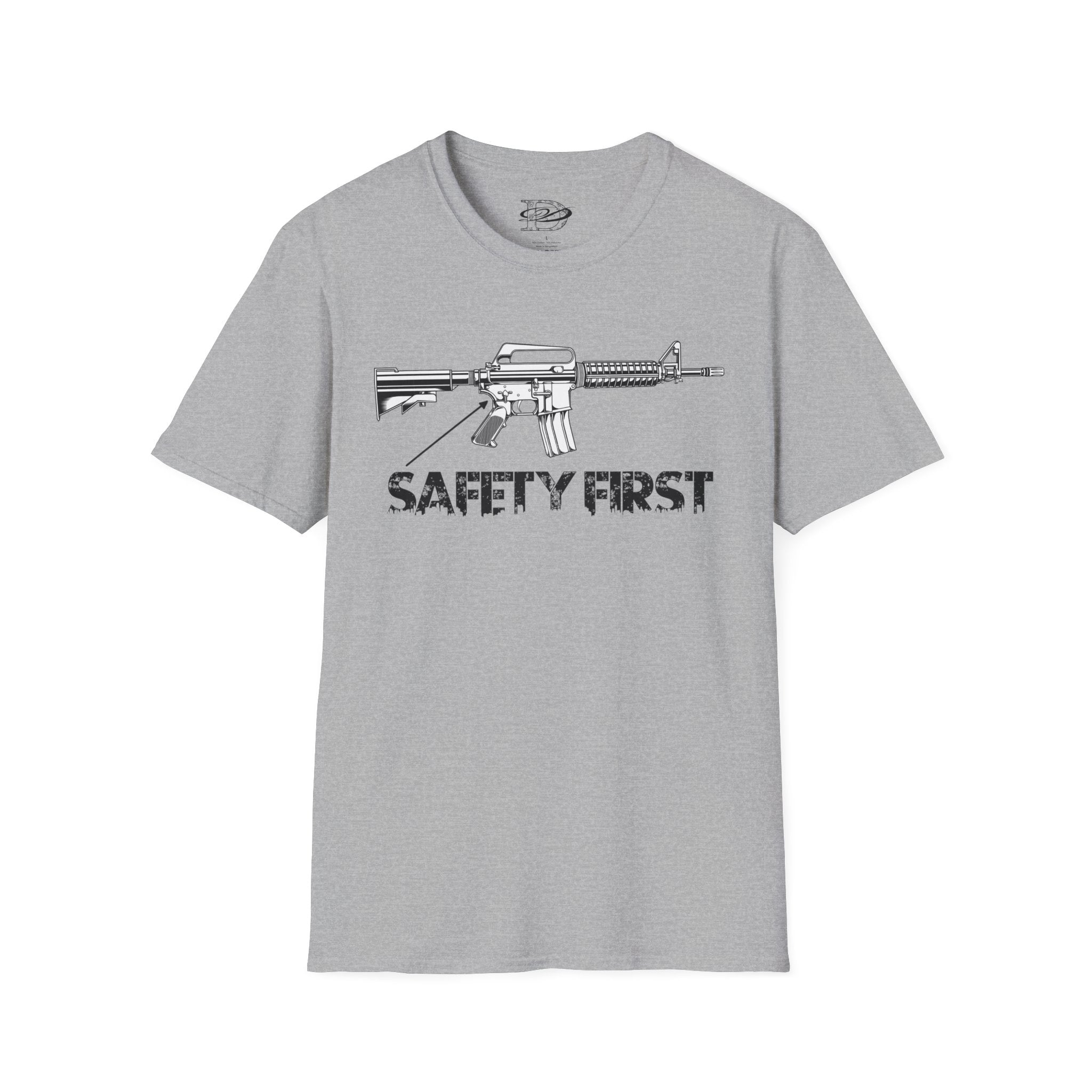 "Safety First" AR-15 Unisex Softstyle T-Shirt