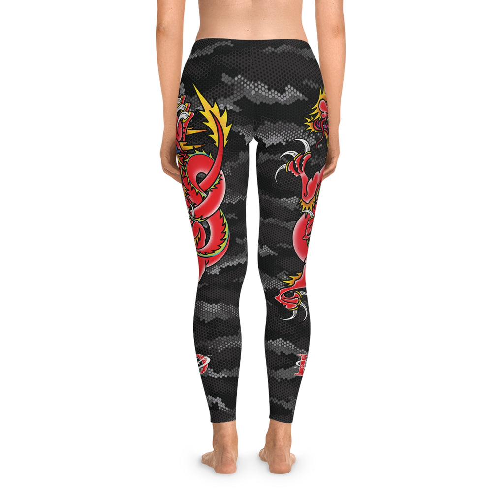 Custom Dragon W/ Urban Hexagon Camo Leggings AOP
