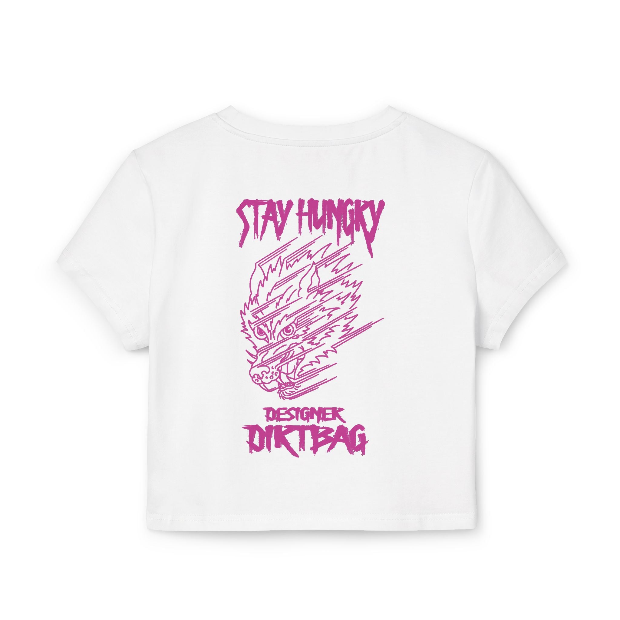 "Stay Hungry" Wolf Women's Baby Tee