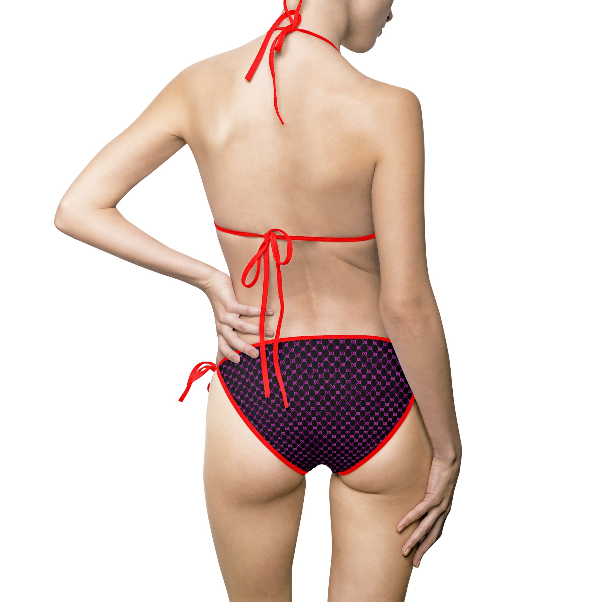 DD Monogram Womens's Bikini Swimsuit AOP