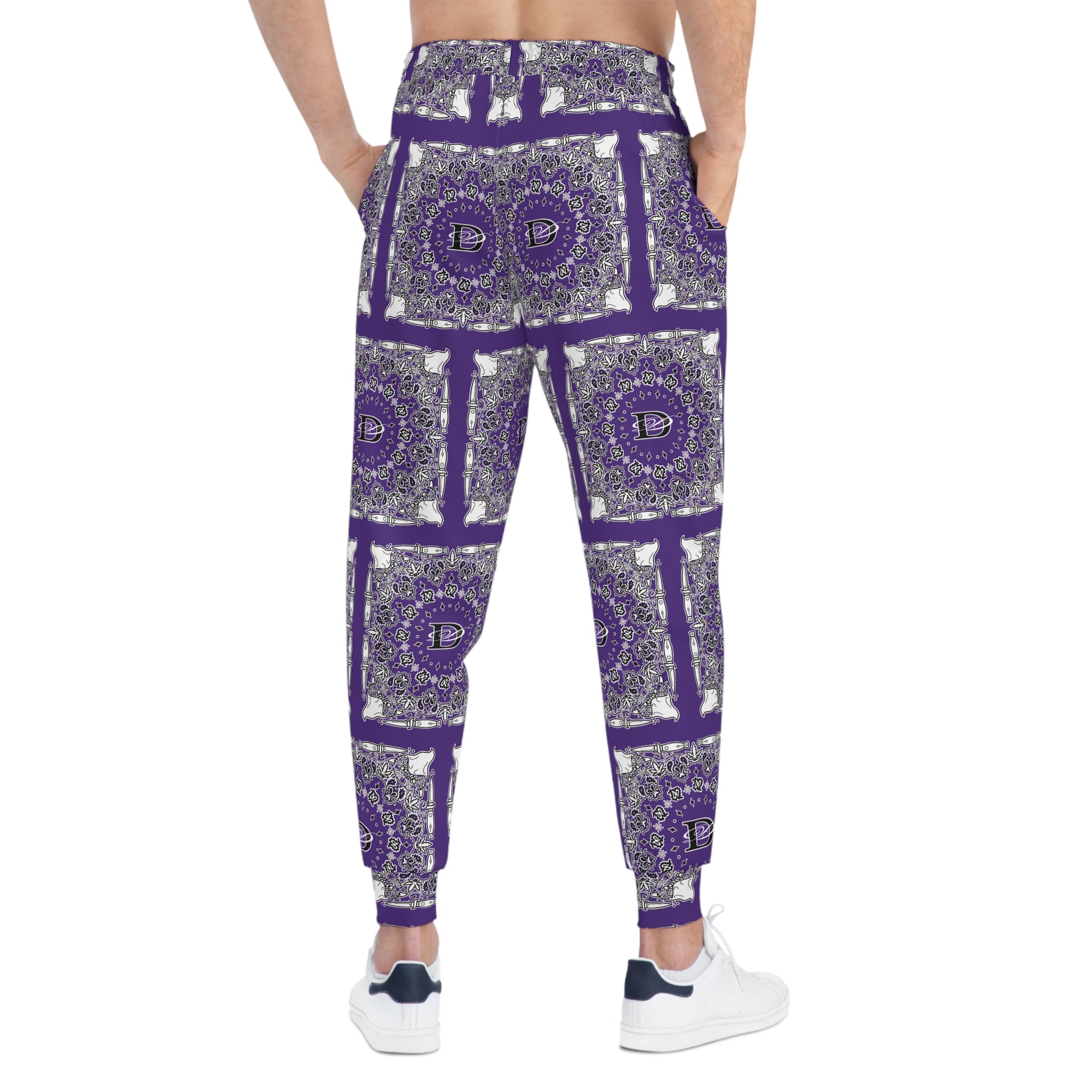 DD Custom Bandana Print Joggers AOP