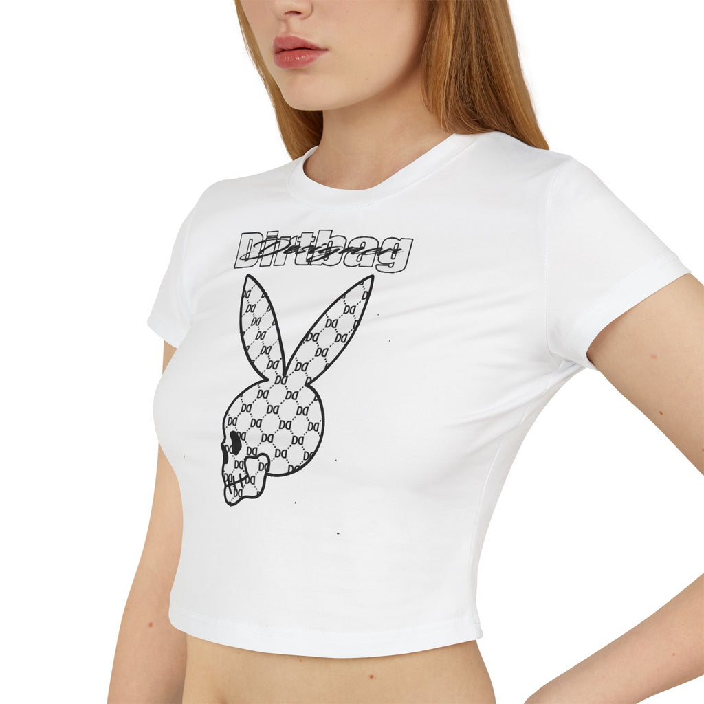 DD Monogram Bunny Skull Women's Baby Tee