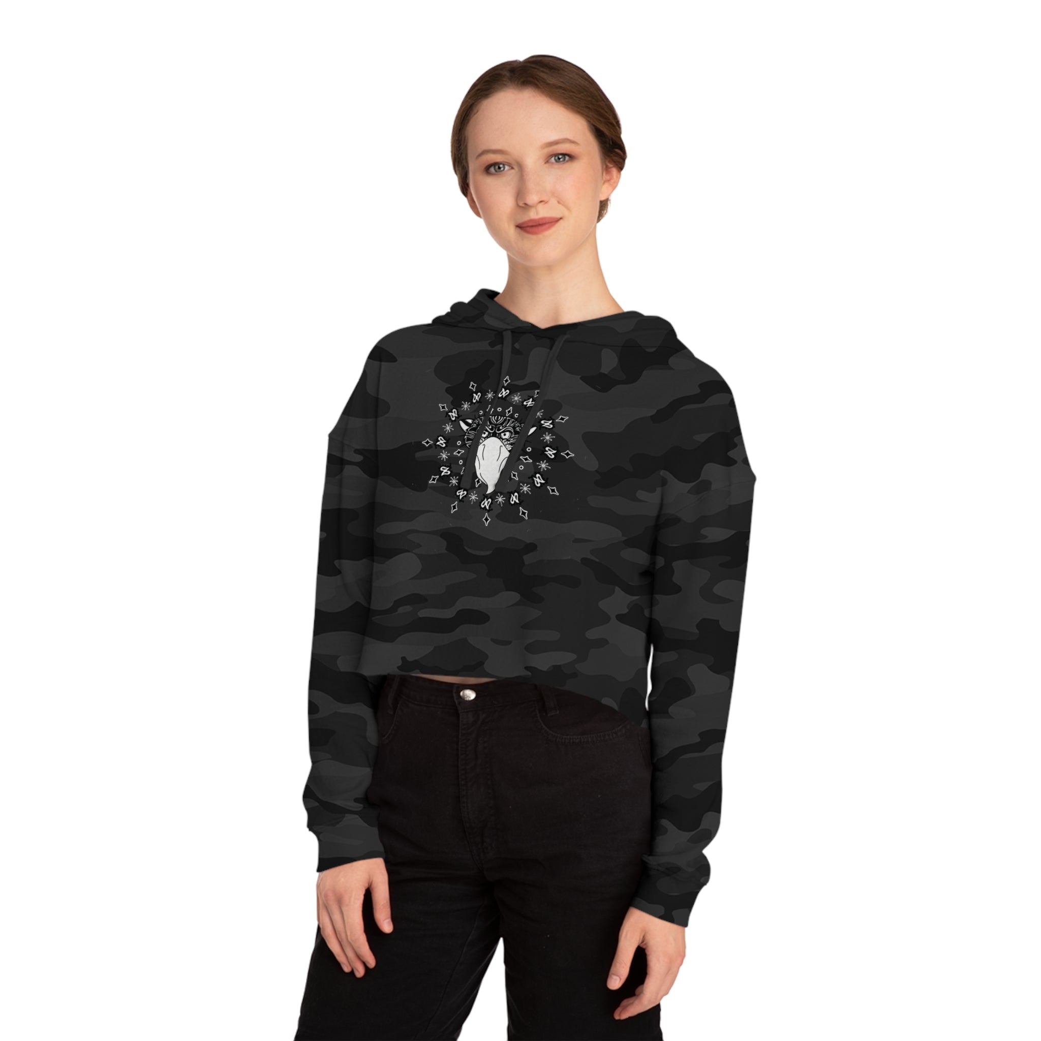 Bandito Panther Paisley Women’s Cropped Hoodie