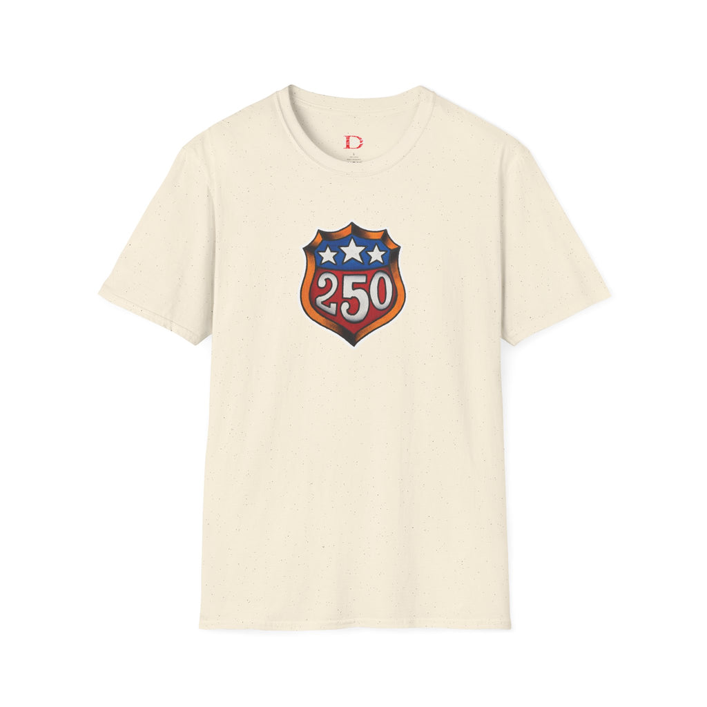 250th Anniversery Shield Tattoo Unisex Softstyle T-Shirt