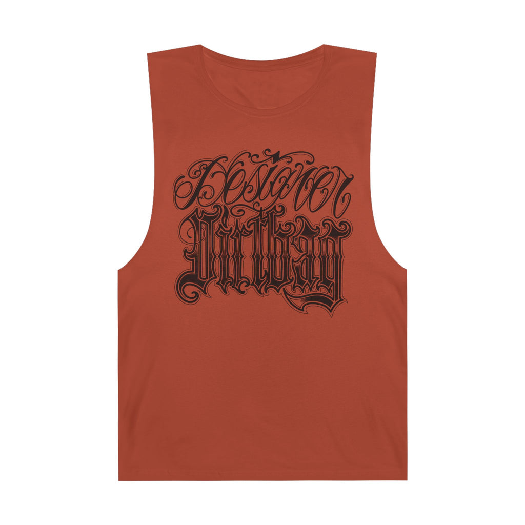 DD Custom Script Lettering w/Gothic Old English Unisex High Quality Barnard Tank