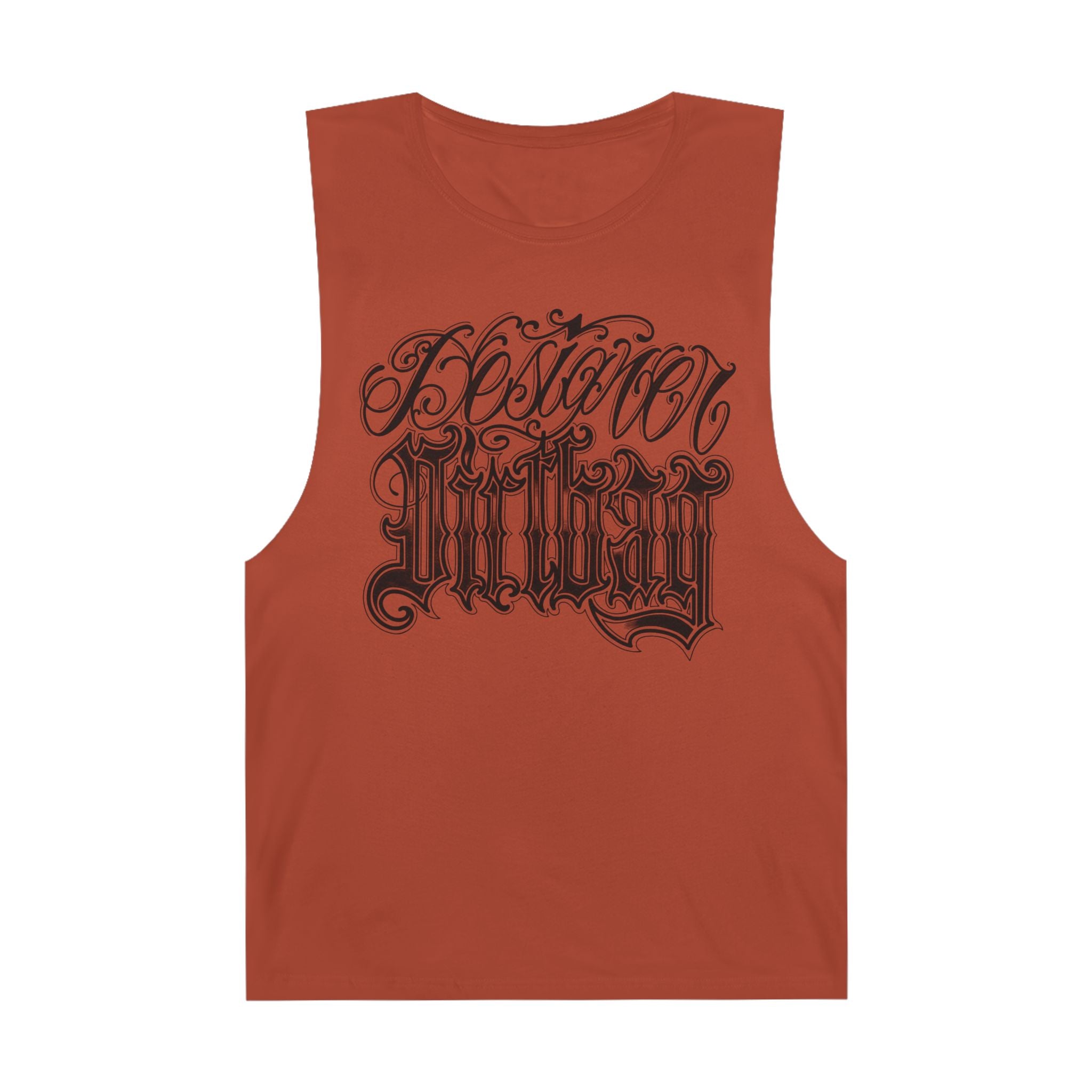 DD Custom Script Lettering w/Gothic Old English Unisex High Quality Barnard Tank