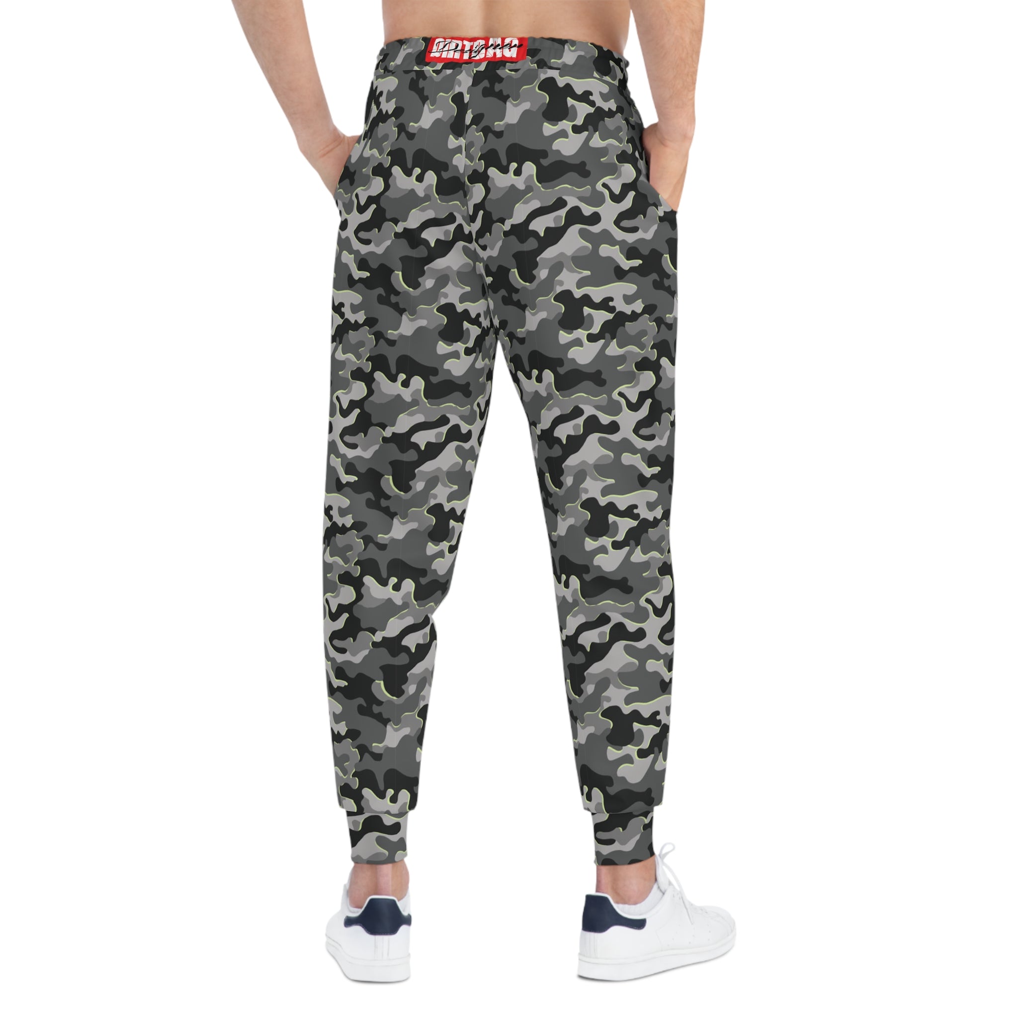 Climbing Bandana Panther on Urban Camo Unisex Joggers AOP