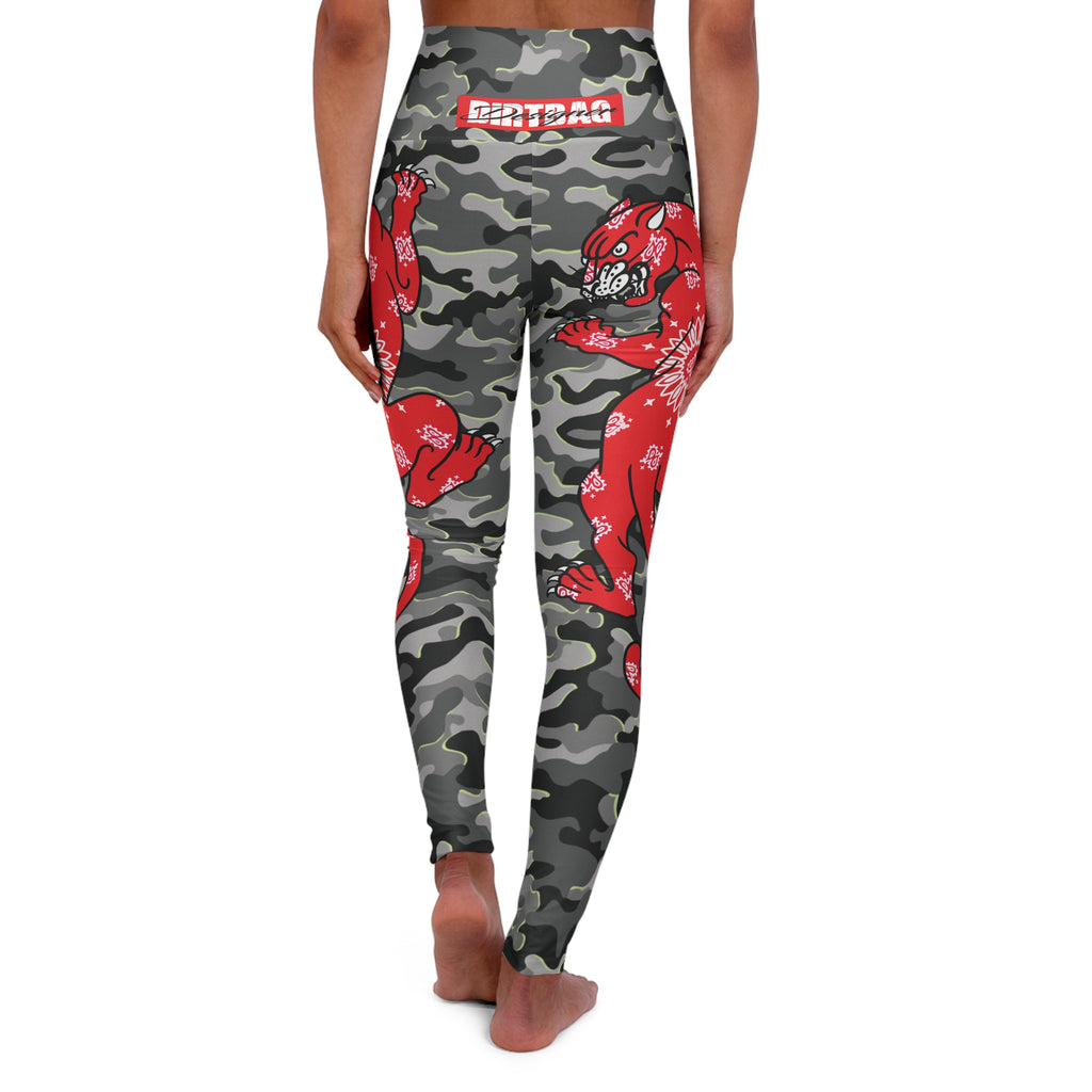 Climbing Bandana Panther Urban Camo High Waisted Leggings AOP