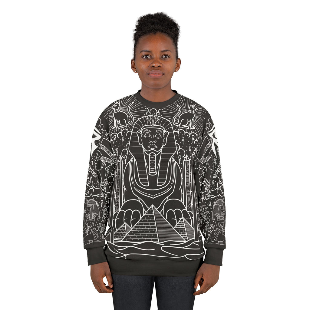 Ancient Egypt Tattoo Body Suit Unisex Crewneck Sweatshirt AOP