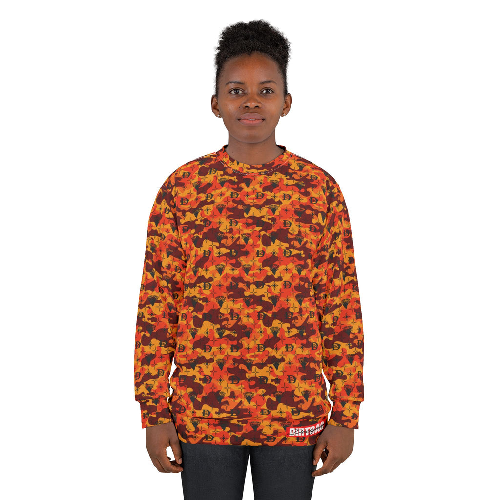 Bandito Panther Custom Monogram Print Camo Unisex Sweatshirt AOP