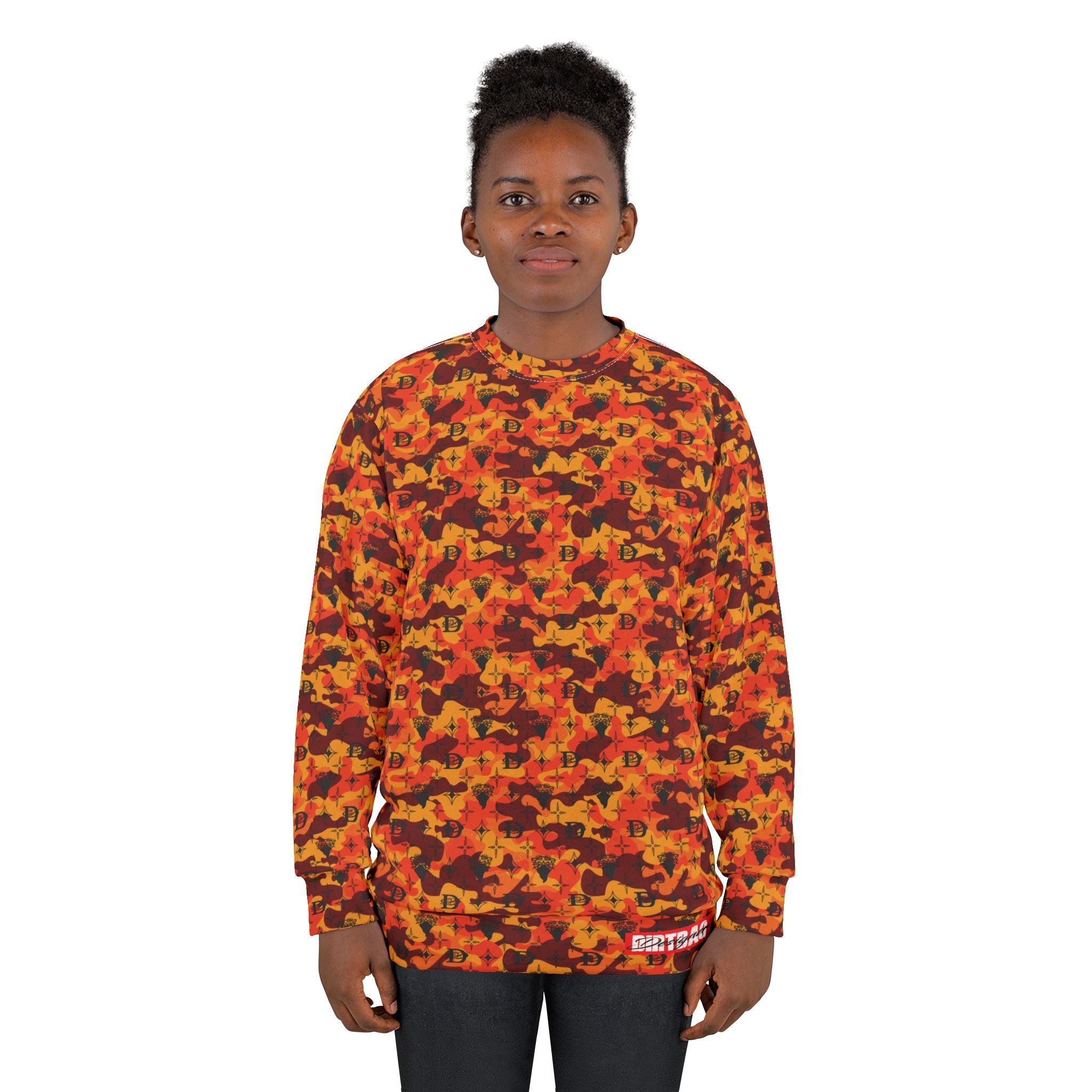 Bandito Panther Custom Monogram Print Camo Unisex Sweatshirt AOP