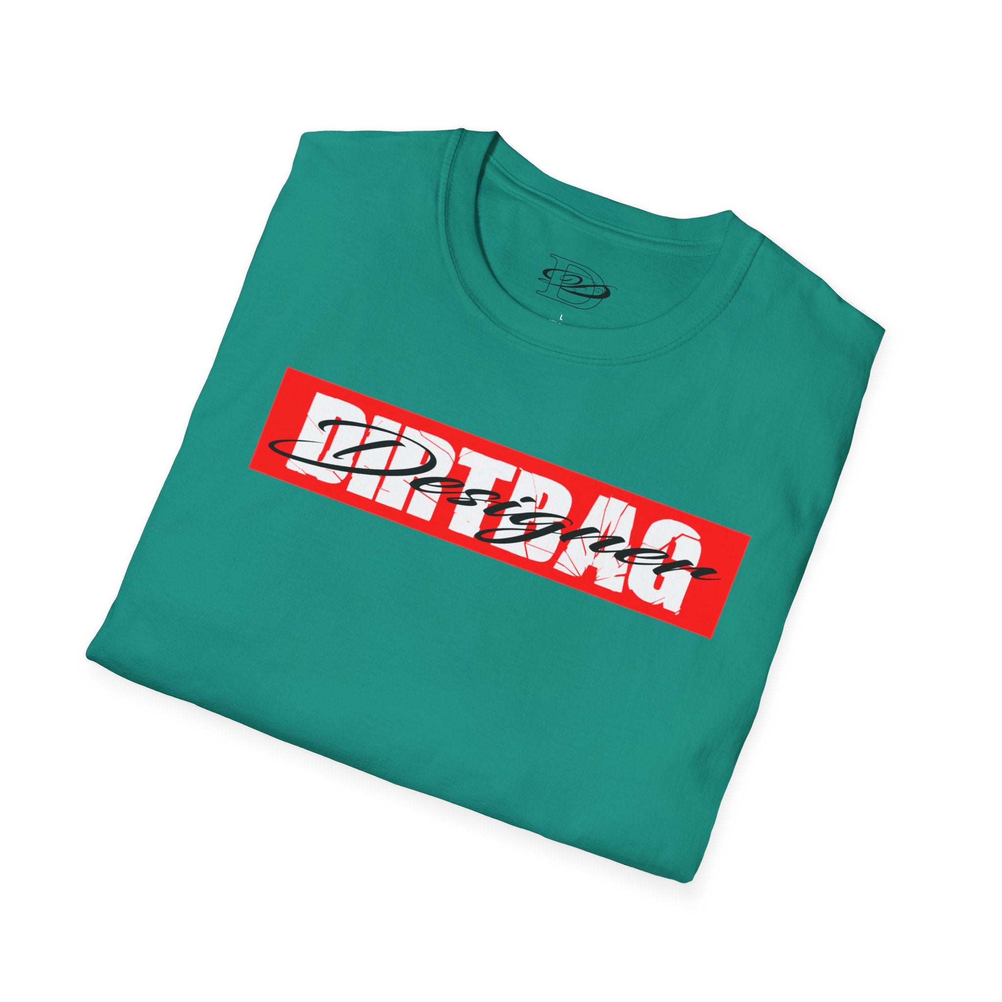Broken Dirtbag Logo Graphic Unisex Softstyle T-Shirt, Casual Wear, Streetwear, Urban Fashion, Tattoo