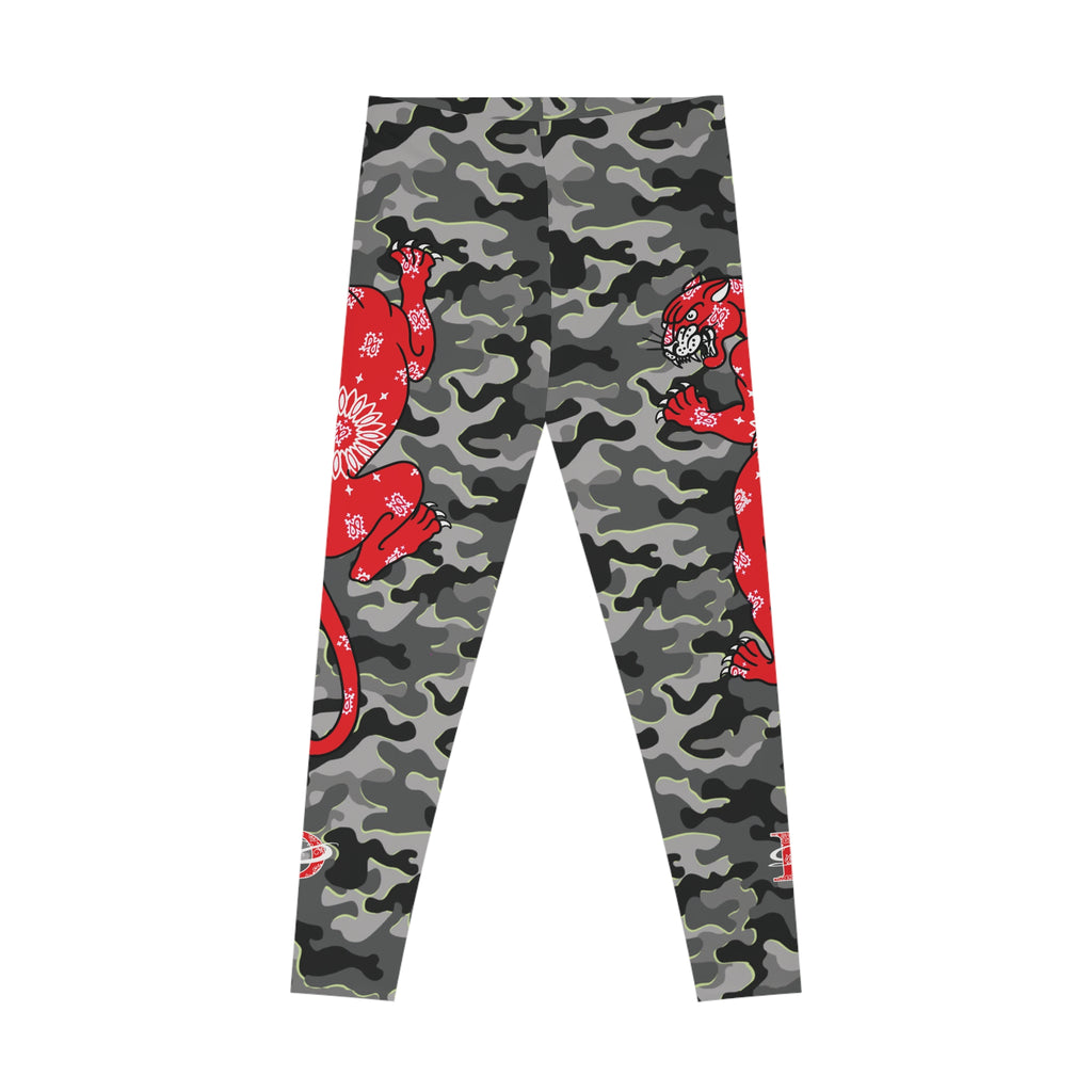 Climbing Bandana Panther Stretchy Urban Camo Leggings