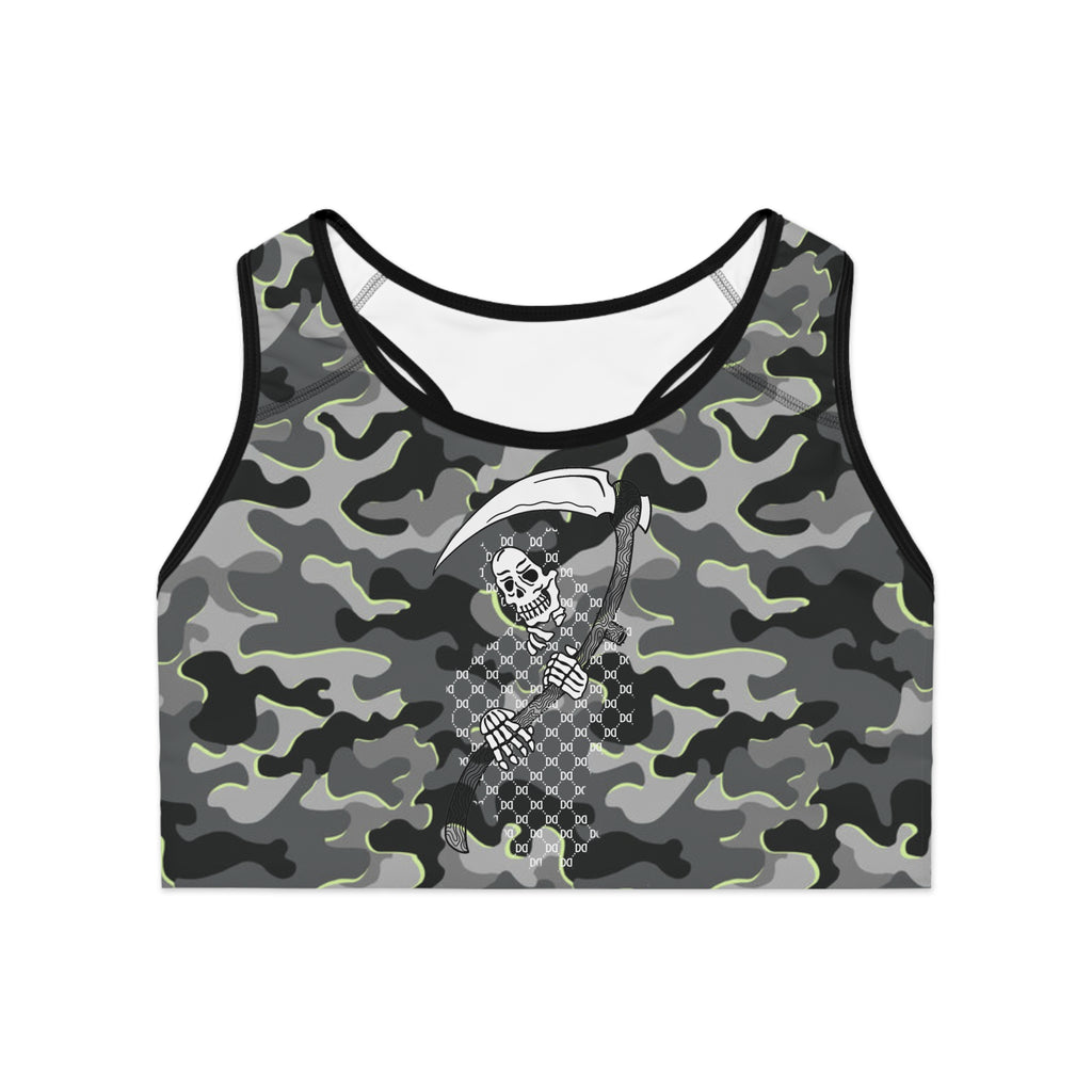 DD Monagram Reaper Urban Camo Sports Bra AOP