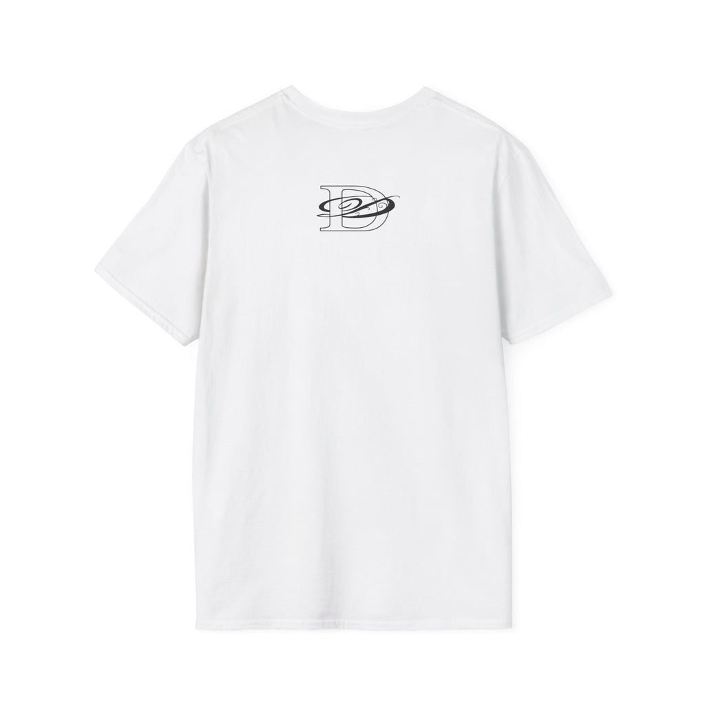 DD Custom Script Lettering w/Gothic Old English Unisex Softstyle T-Shirt