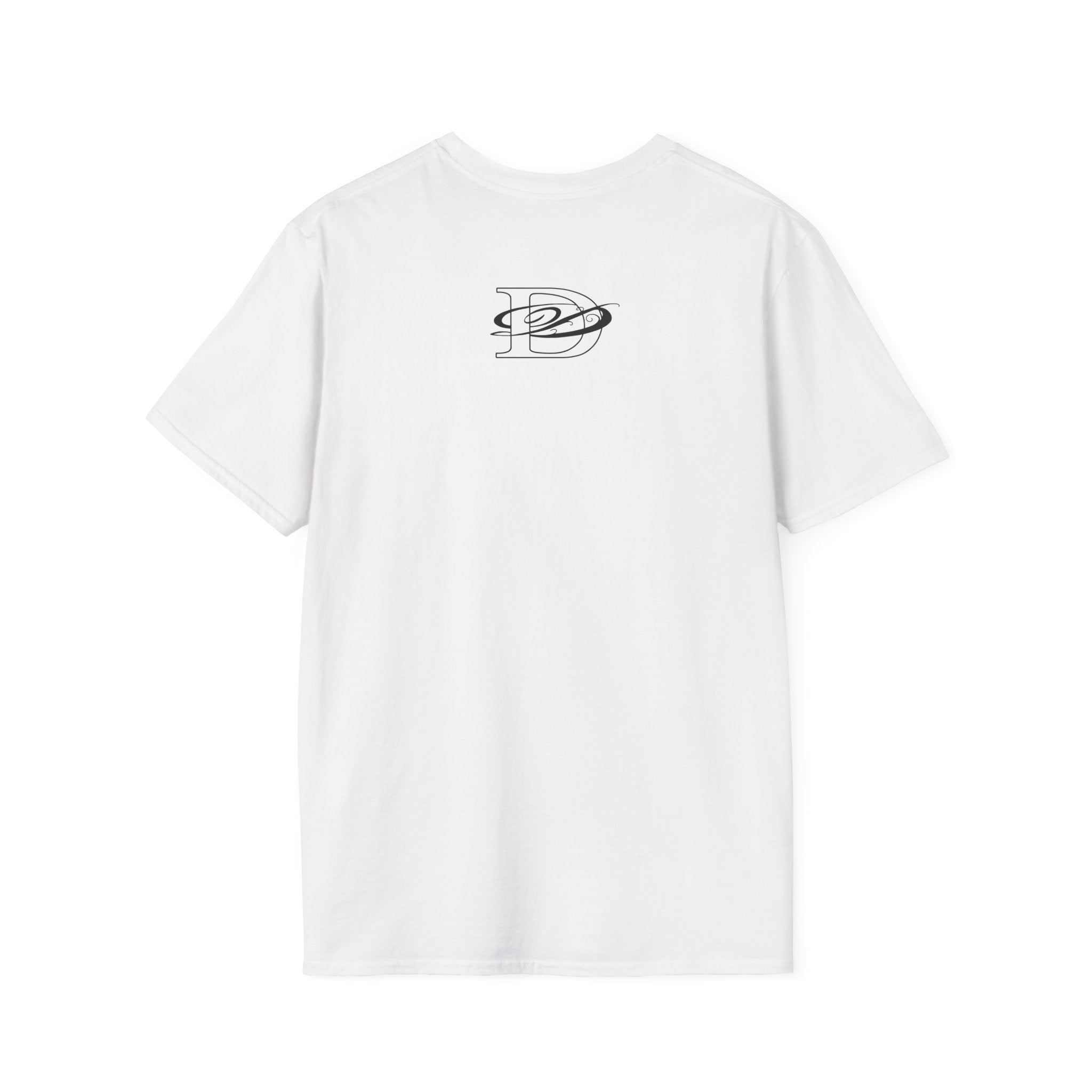 DD Custom Script Lettering w/Gothic Old English Unisex Softstyle T-Shirt