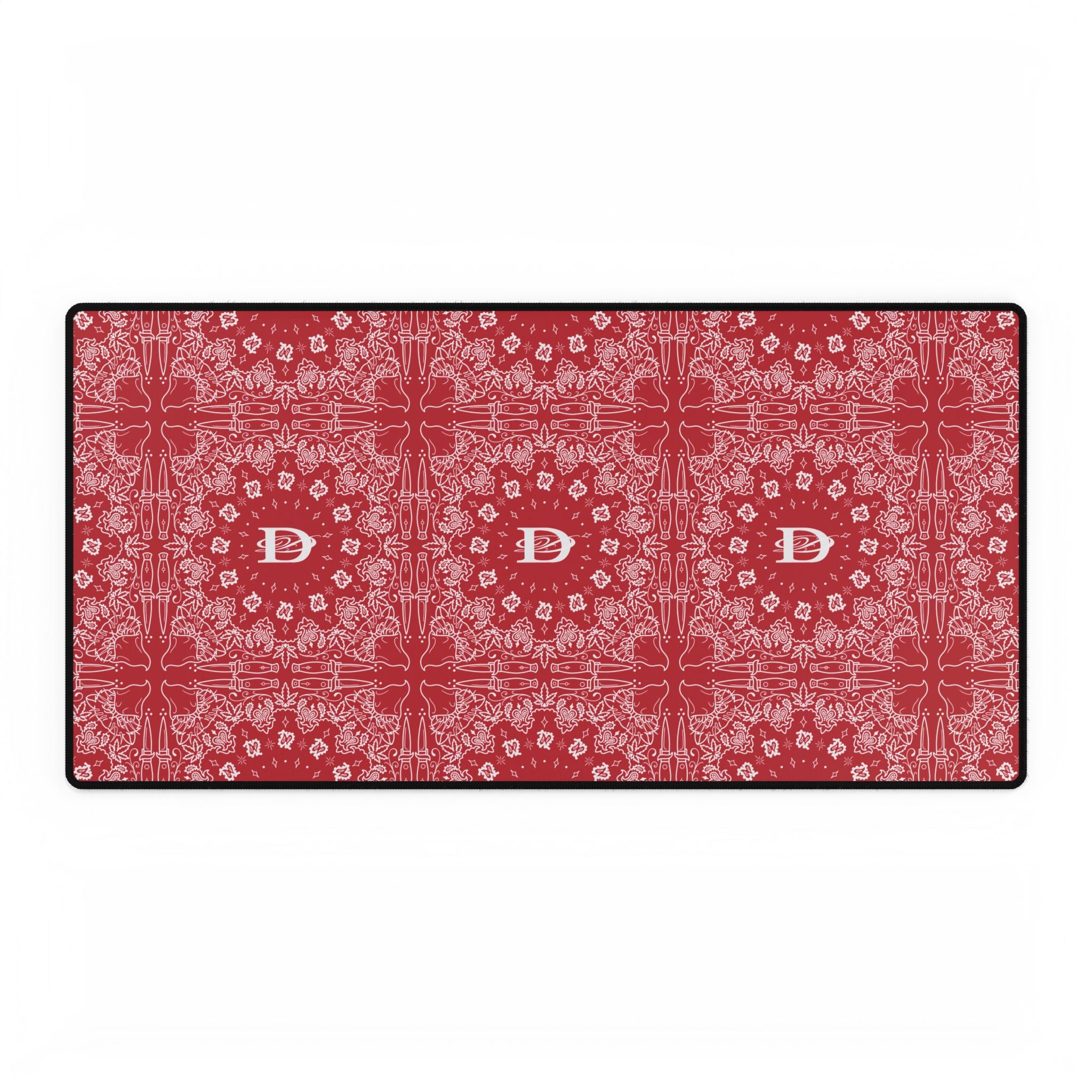 DD Custom Bandana Print Large Desk Mat Mouse Pad AOP