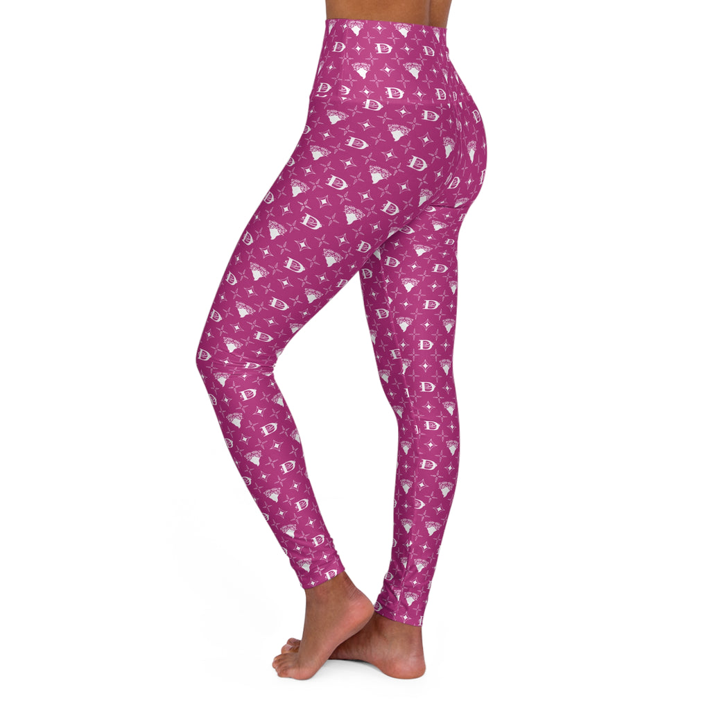Bandito Panther Custom Monogram High Waisted Leggings AOP