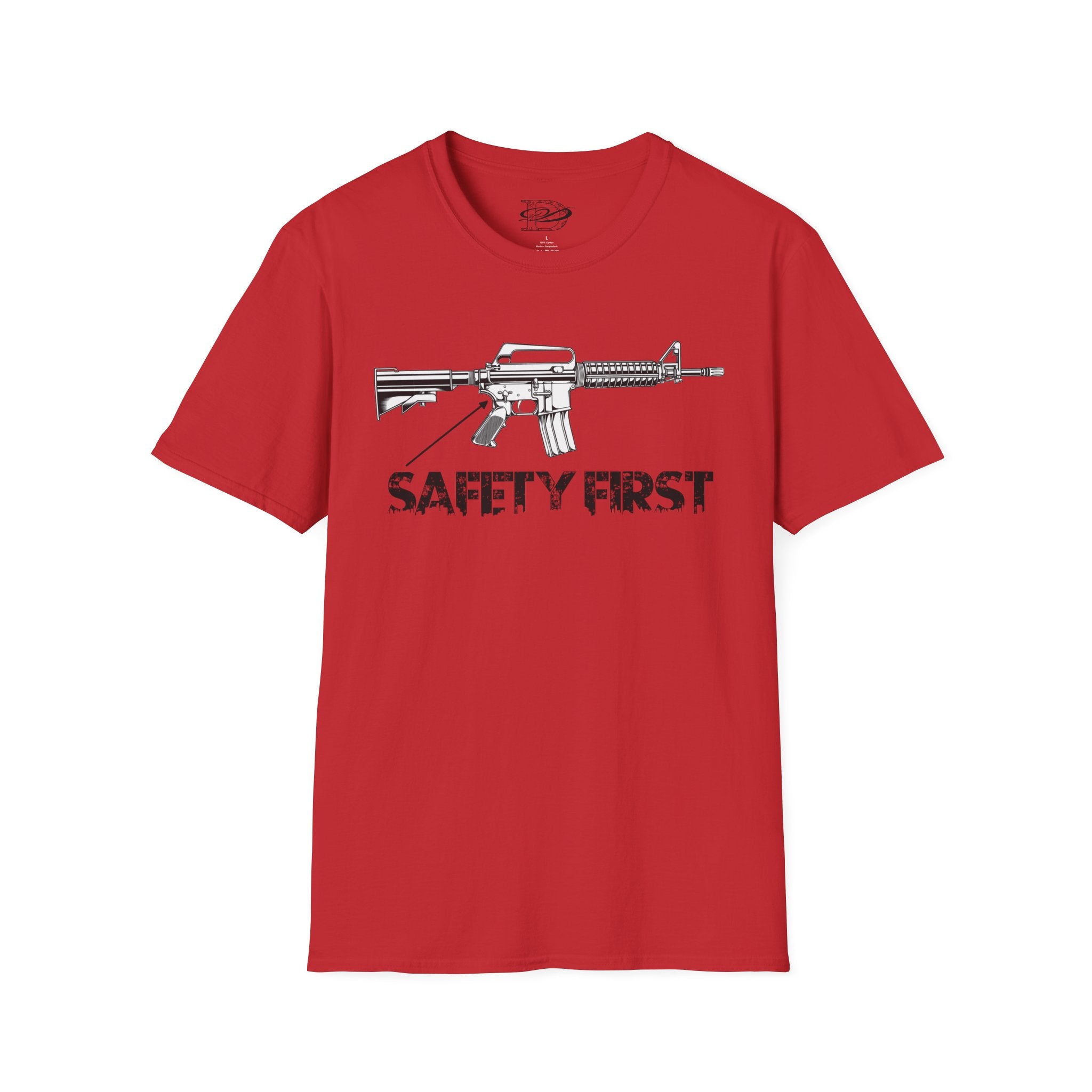 "Safety First" AR-15 Unisex Softstyle T-Shirt