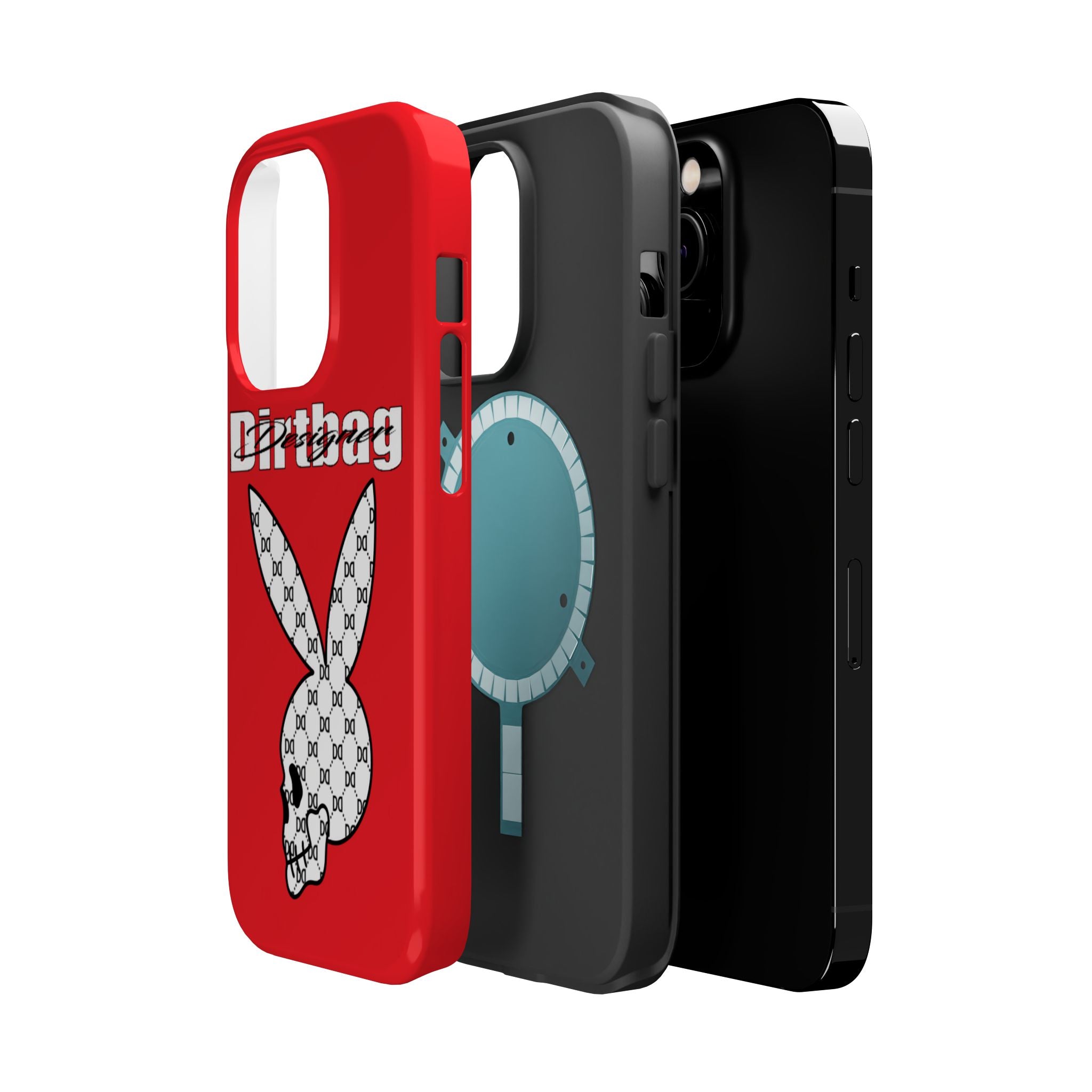 DD Monogram Bunny Skull Magnetic Phone Case