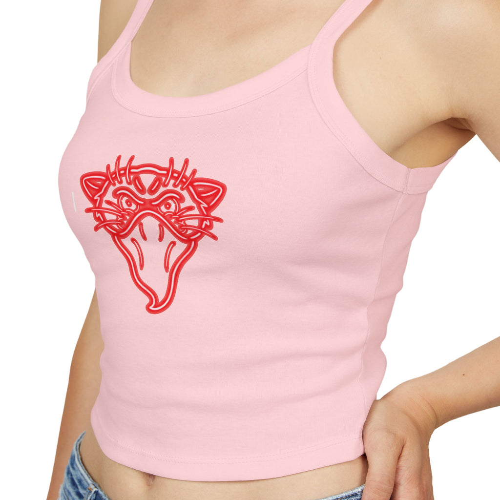 Neon Bandito Panther Design Spaghetti Strap Woman's Tank Top