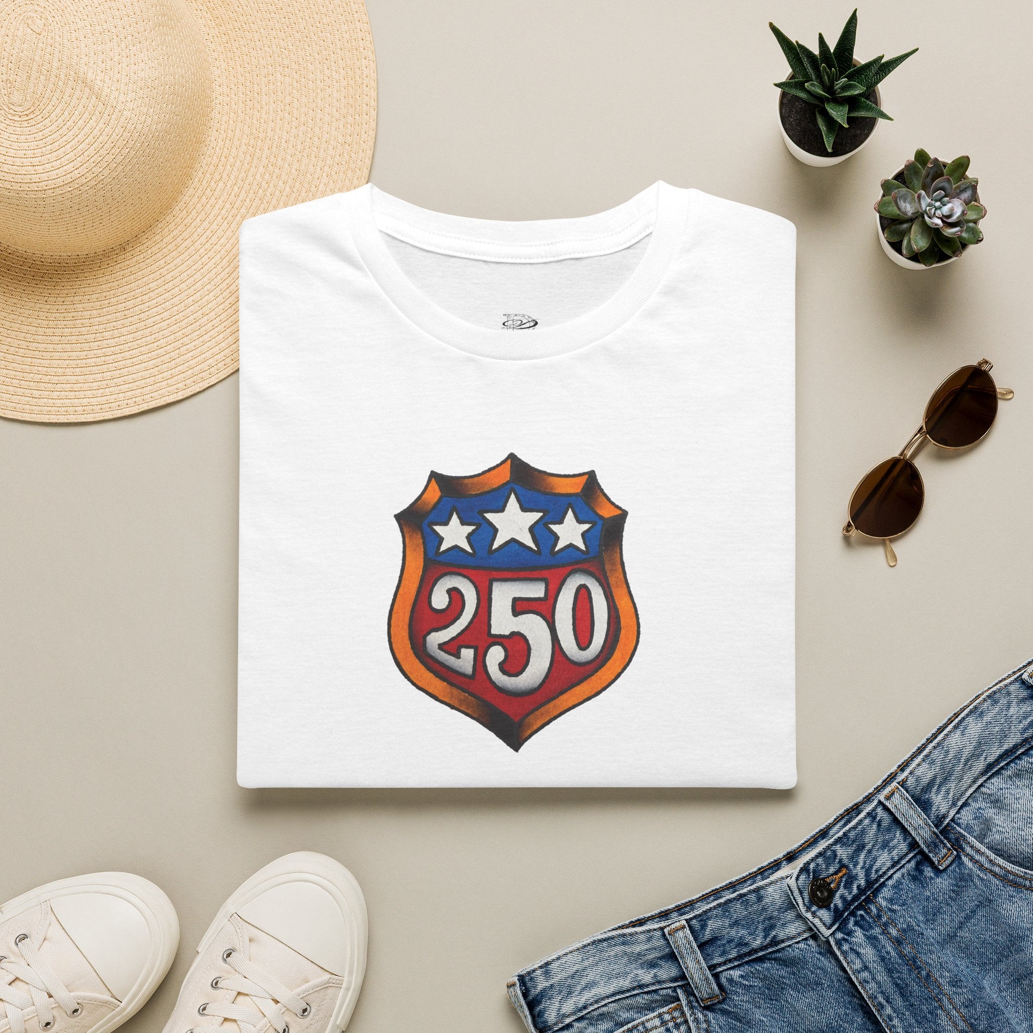 250th Anniversery Shield Tattoo Unisex Softstyle T-Shirt