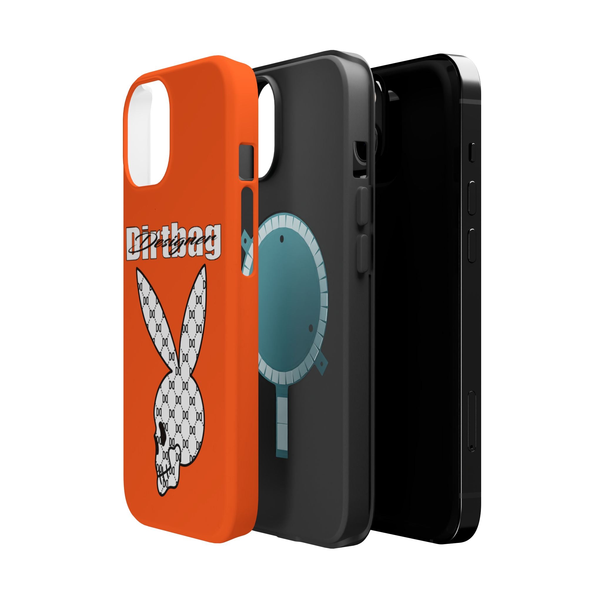 DD Monogram Bunny Skull Magnetic Phone Case
