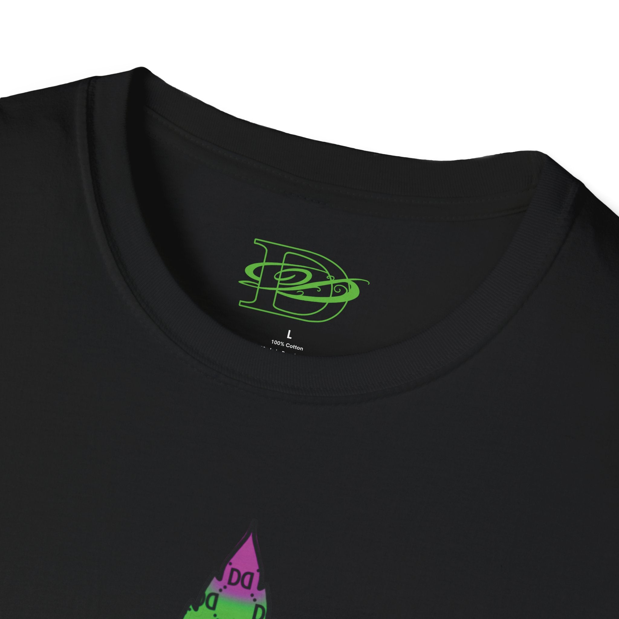 Cannabis Leaf w/the DD Monogram Unisex Softstyle T-Shirt