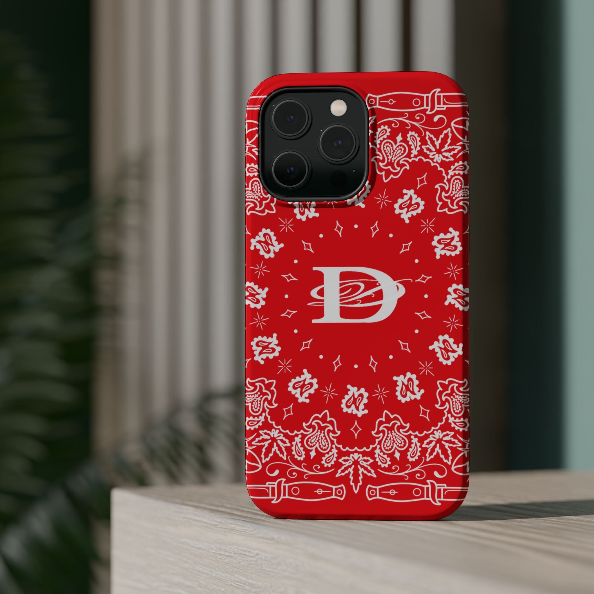 DD Custom Bandana Print Magnetic iPhone Case