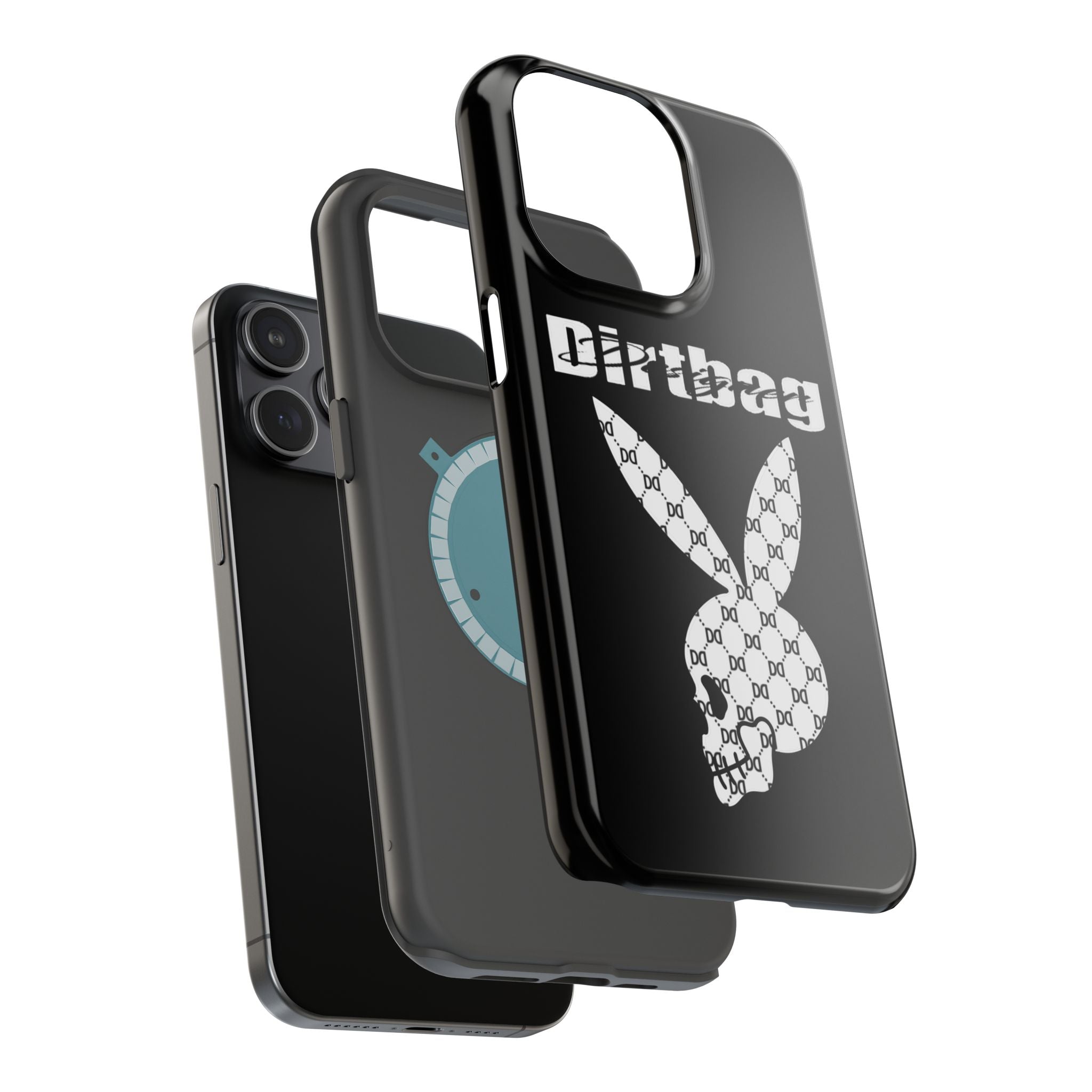 DD Monogram Bunny Skull Magnetic Phone Case