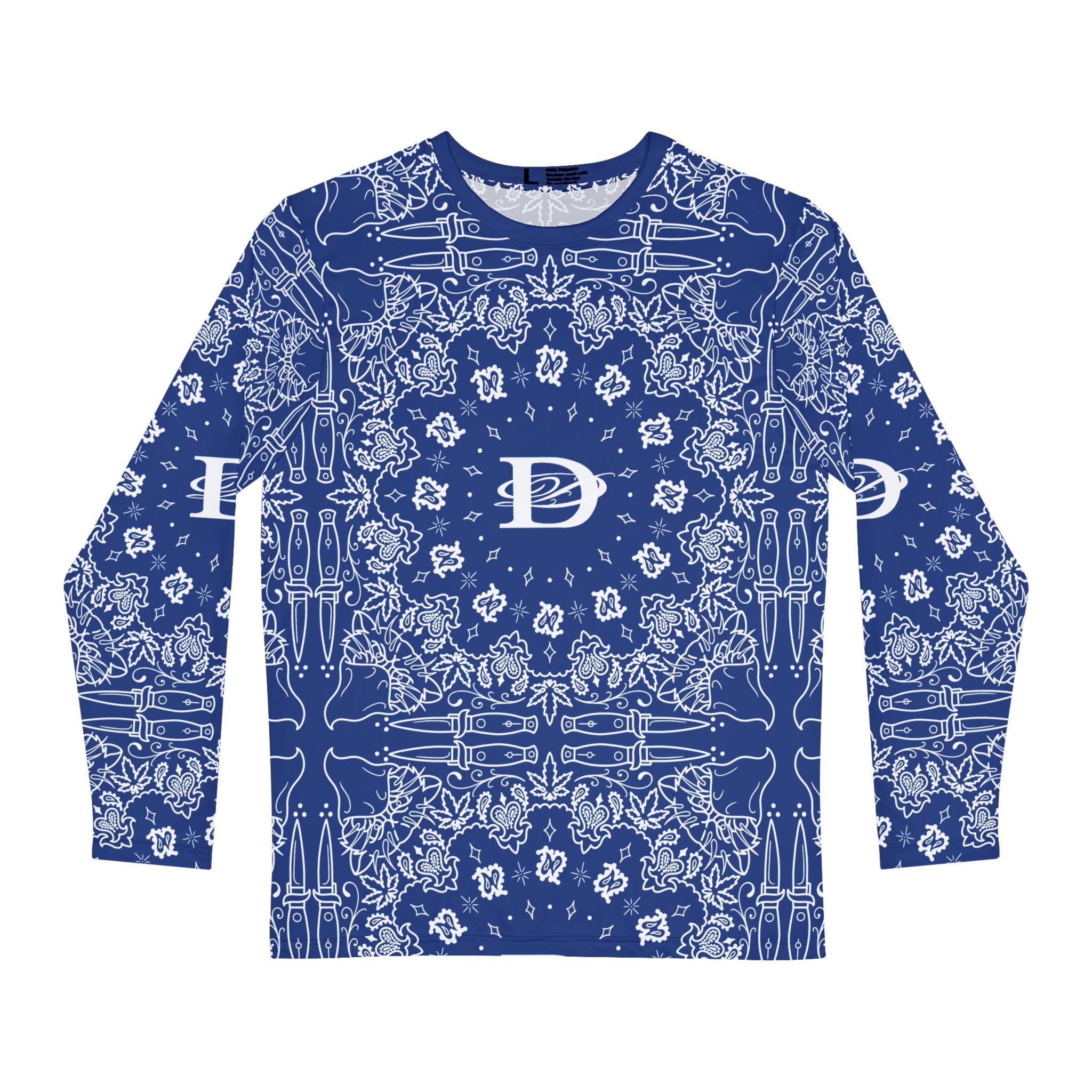 DD Custom Bandana Print Longsleeve T-Shirt AOP